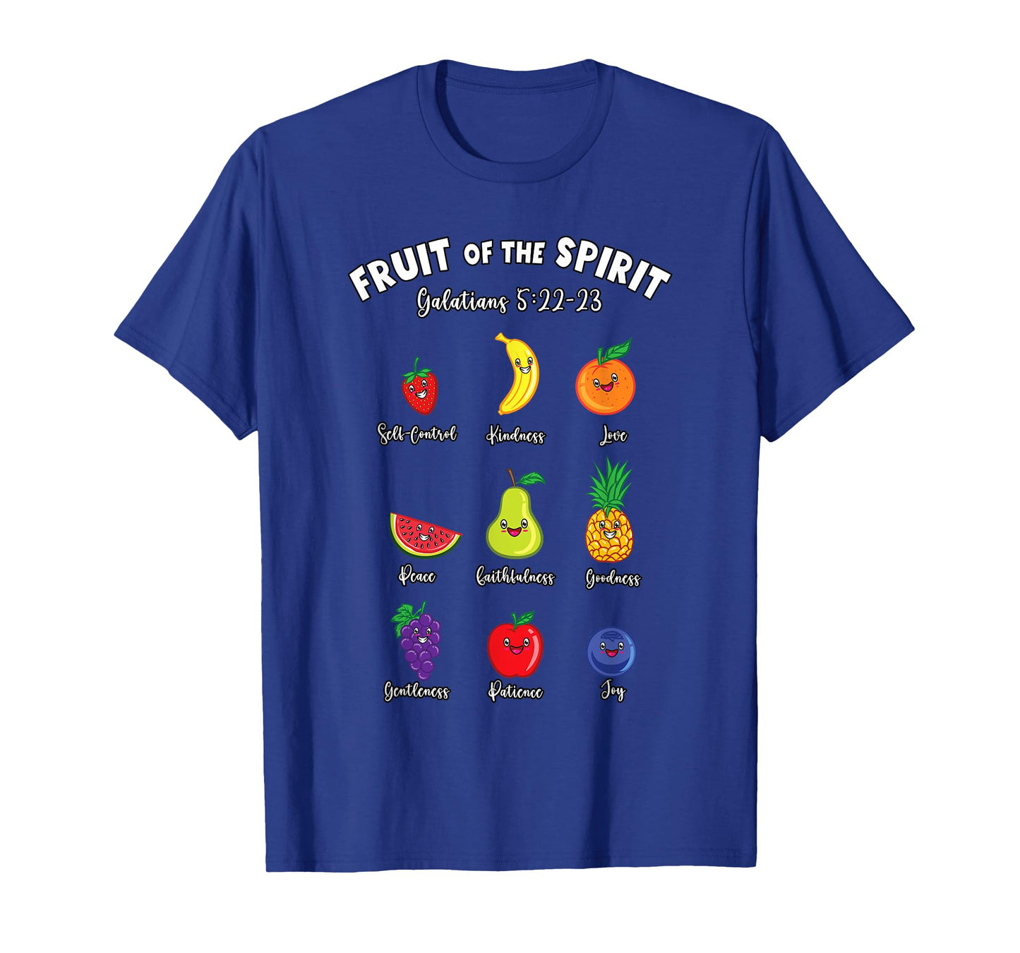 Fruits of the Spirit Galatians Christian Bible Jesus Faith T-Shirt