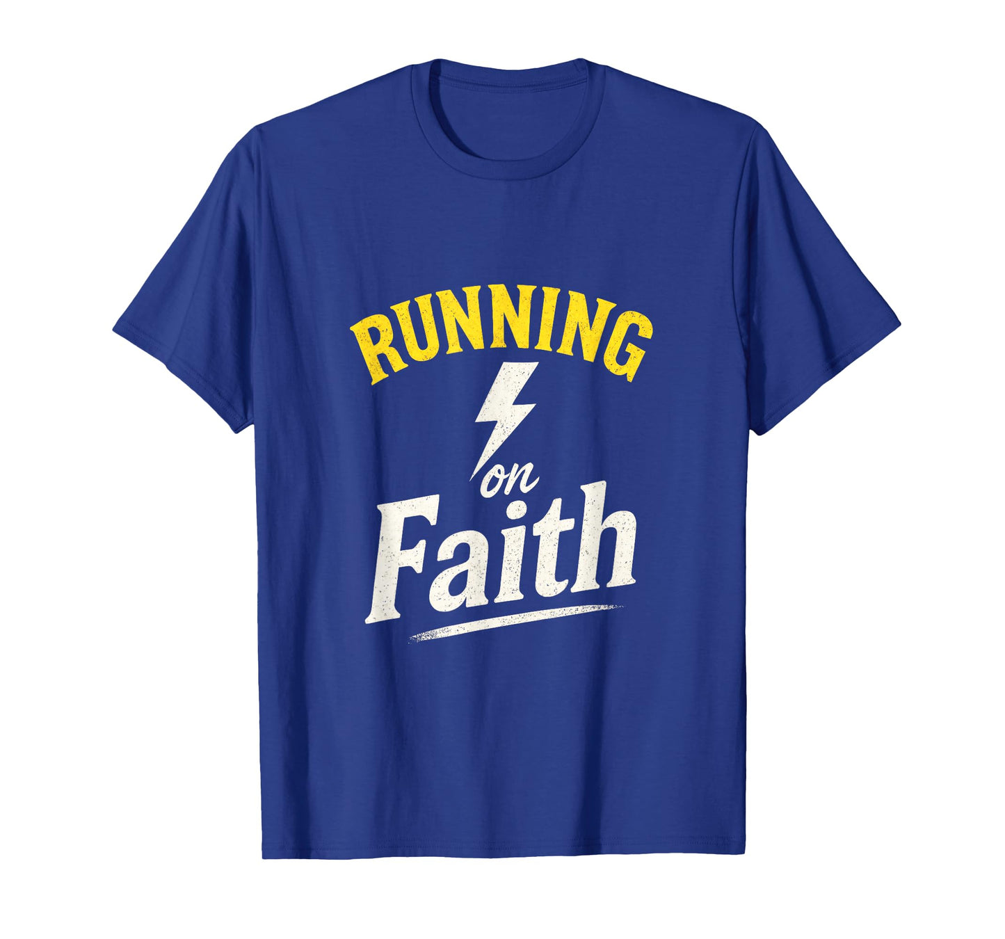 Running on Faith - Christian Runner Humor T-Shirt