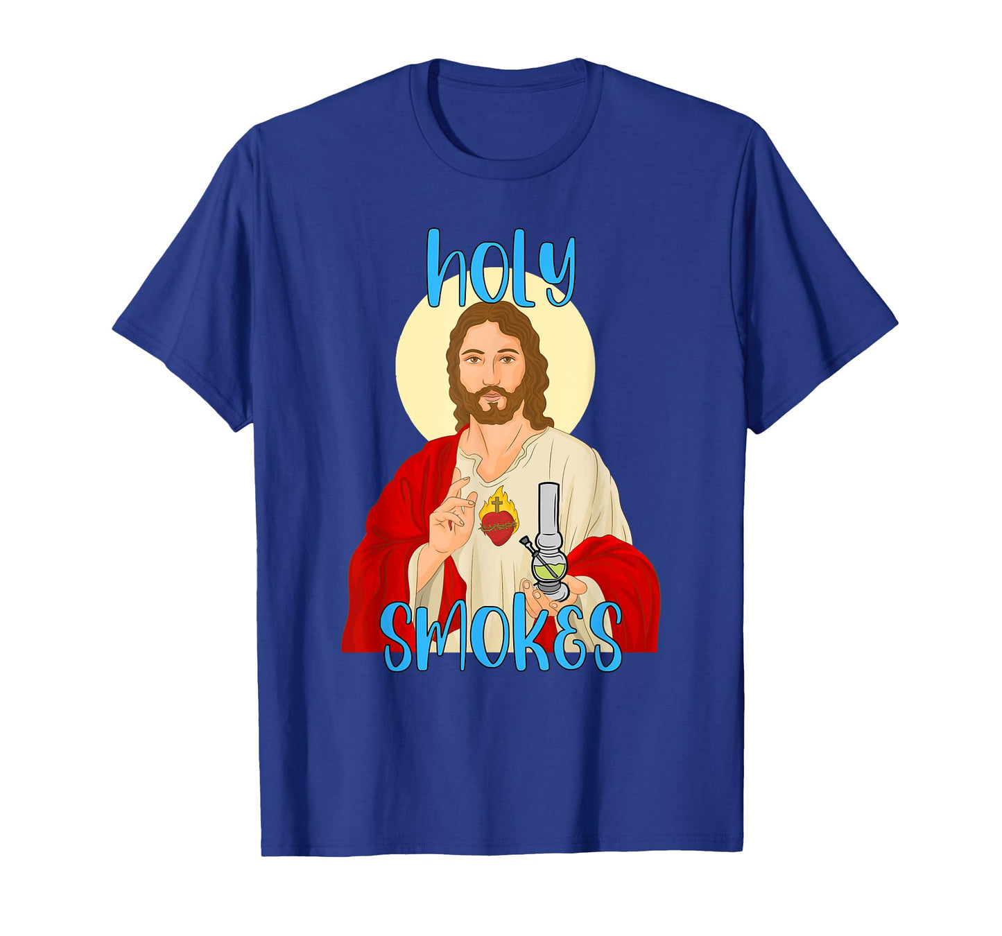 Holy Smokes Funny Jesus Apparel Weed 420 Merch T-Shirt