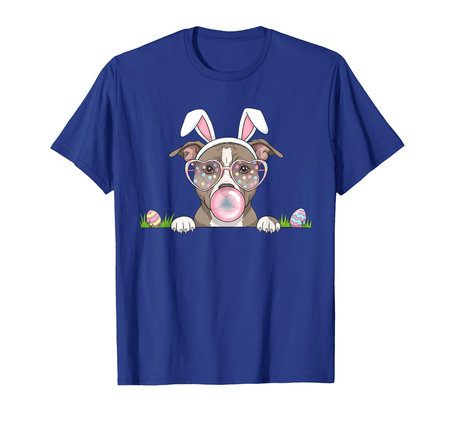 Pitbull Bunny Bubble Gum Easter Day Womens Mens Kids T-Shirt