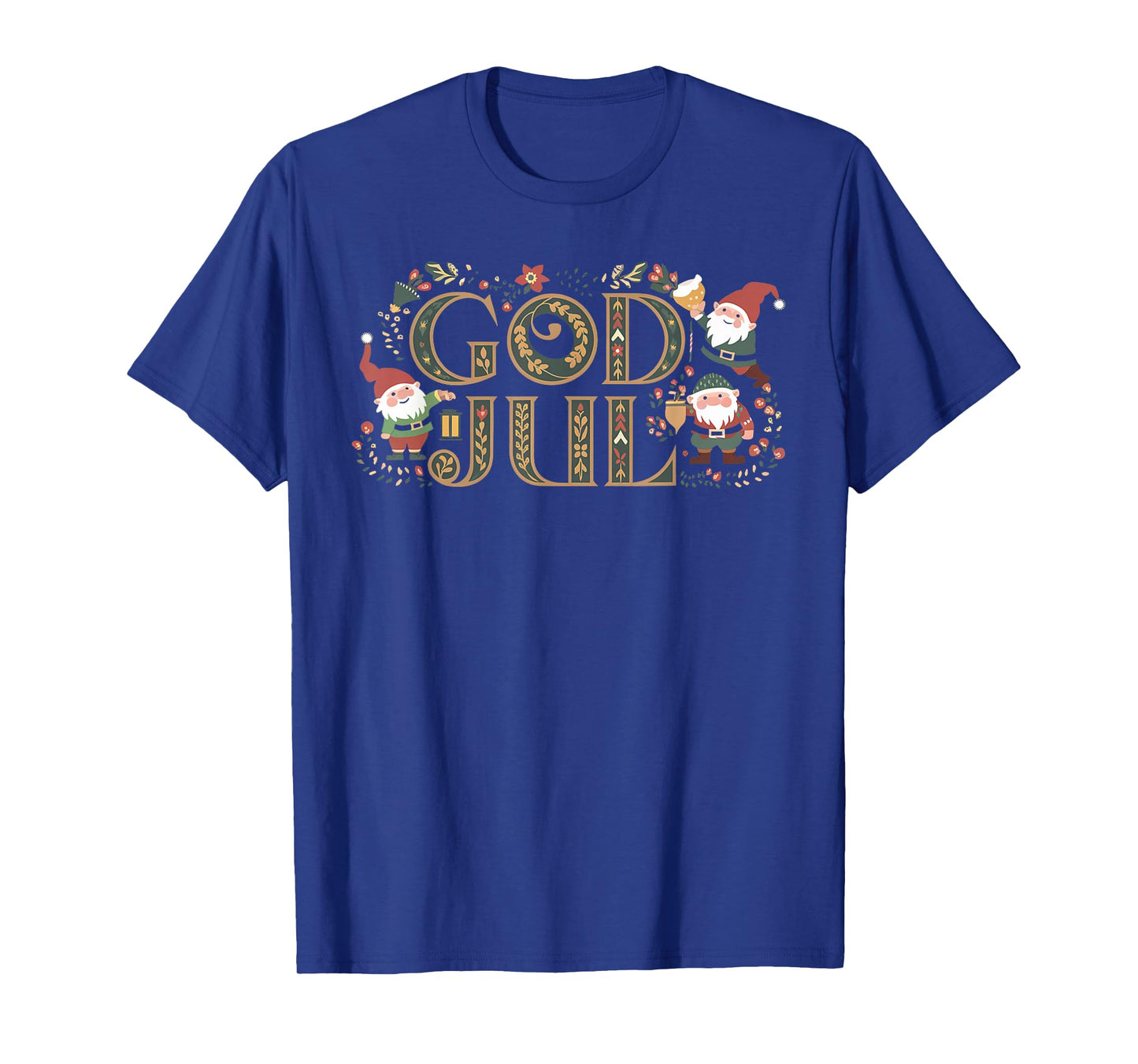 God Jul Merry Christmas Norwegian Swedish Scandinavian T-Shirt