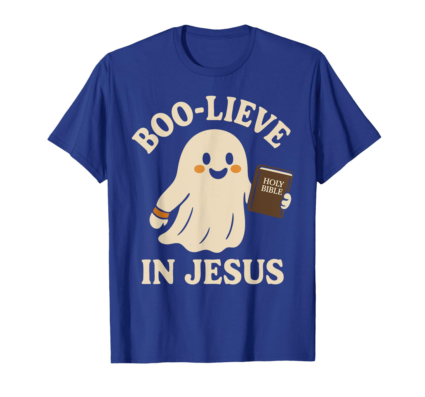 Boo-Lieve in Jesus Believe Holy Ghost Christian Halloween T-Shirt