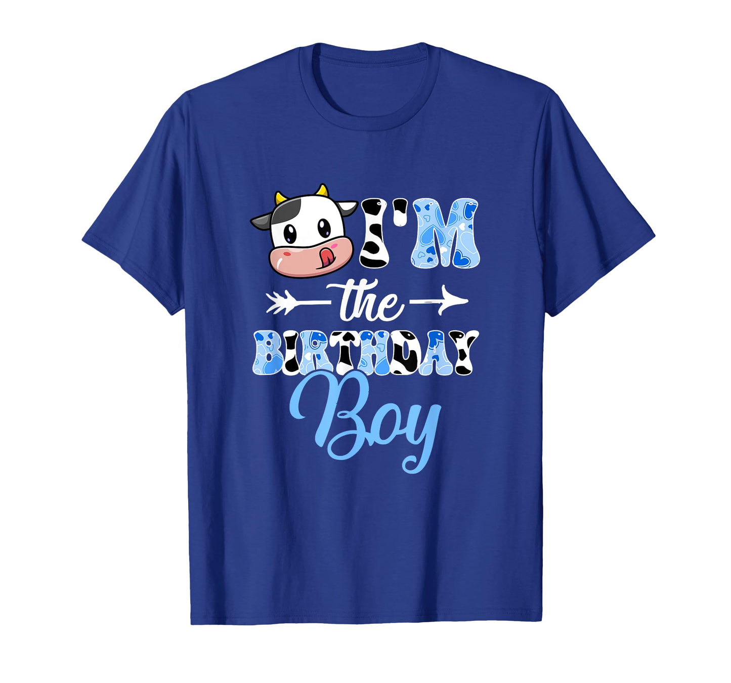 I'm The Birthday Boy Farm Cow 1St Birthday Boy T-Shirt