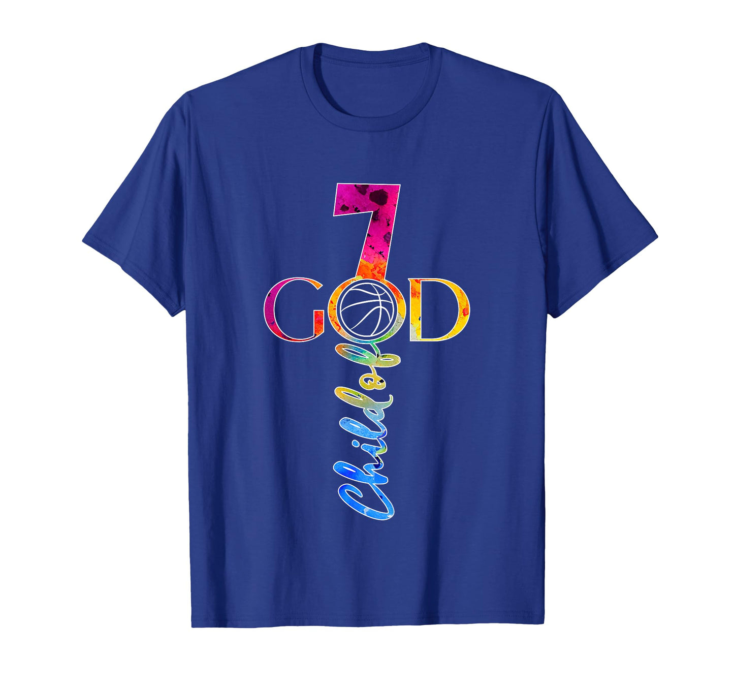JESUS 7 YEARS CHILD OF GOD BASKETBALL 7TH BIRTHDAY T-Shirt