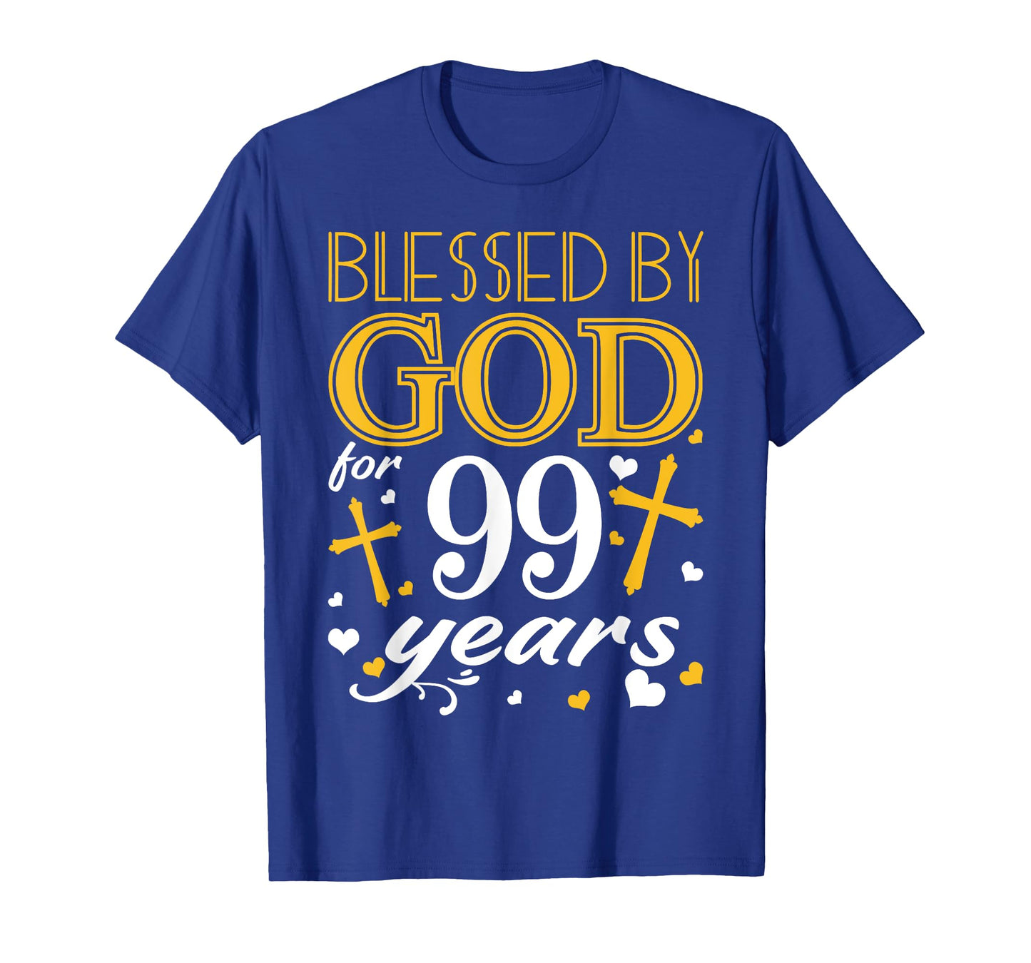 Vintage Blessed By God For 99 Years Happy 99th Birthday T-Shirt