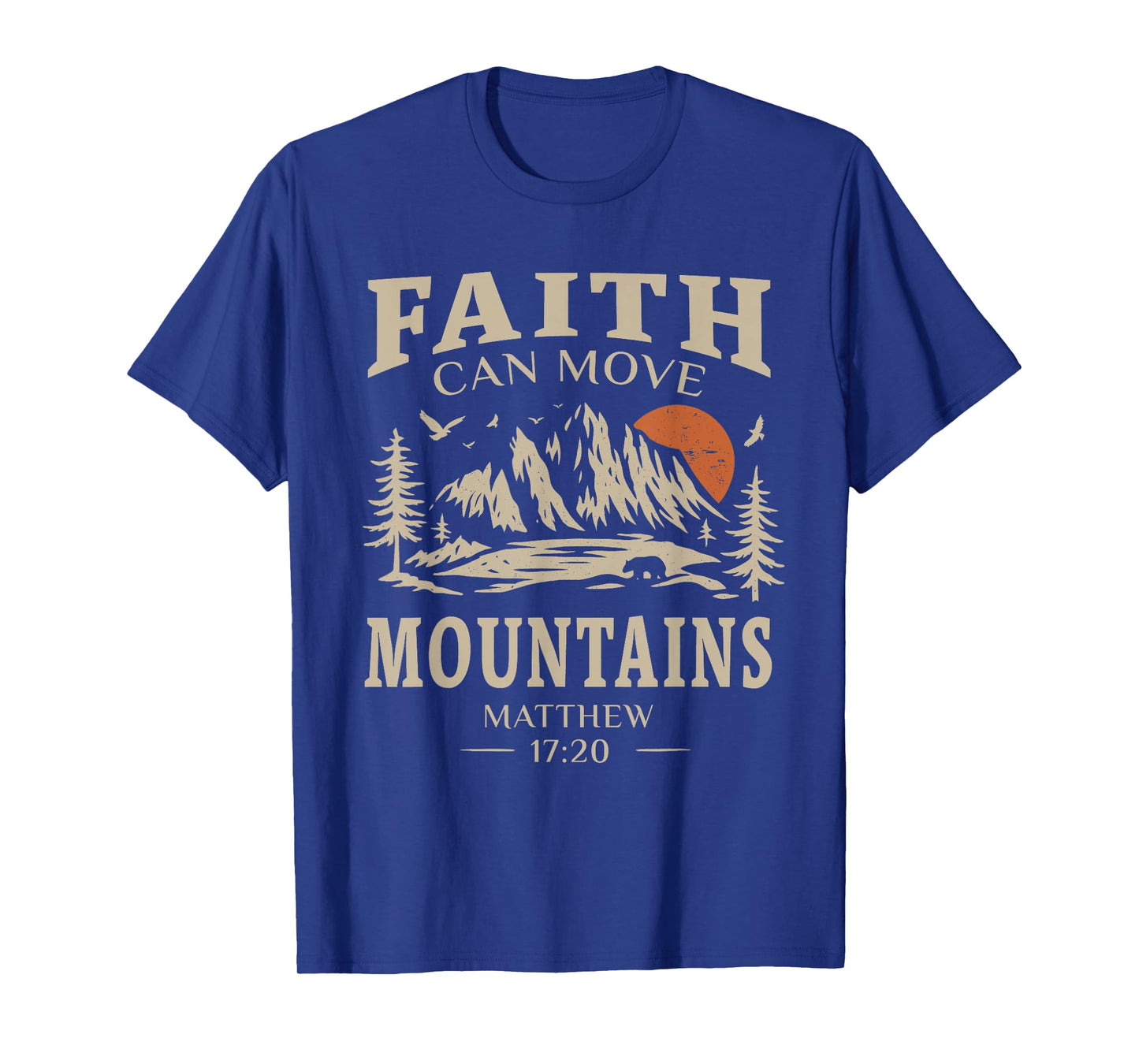 Lift My Eyes to the Mountains – Psalm 121 Faith Design T-Shirt