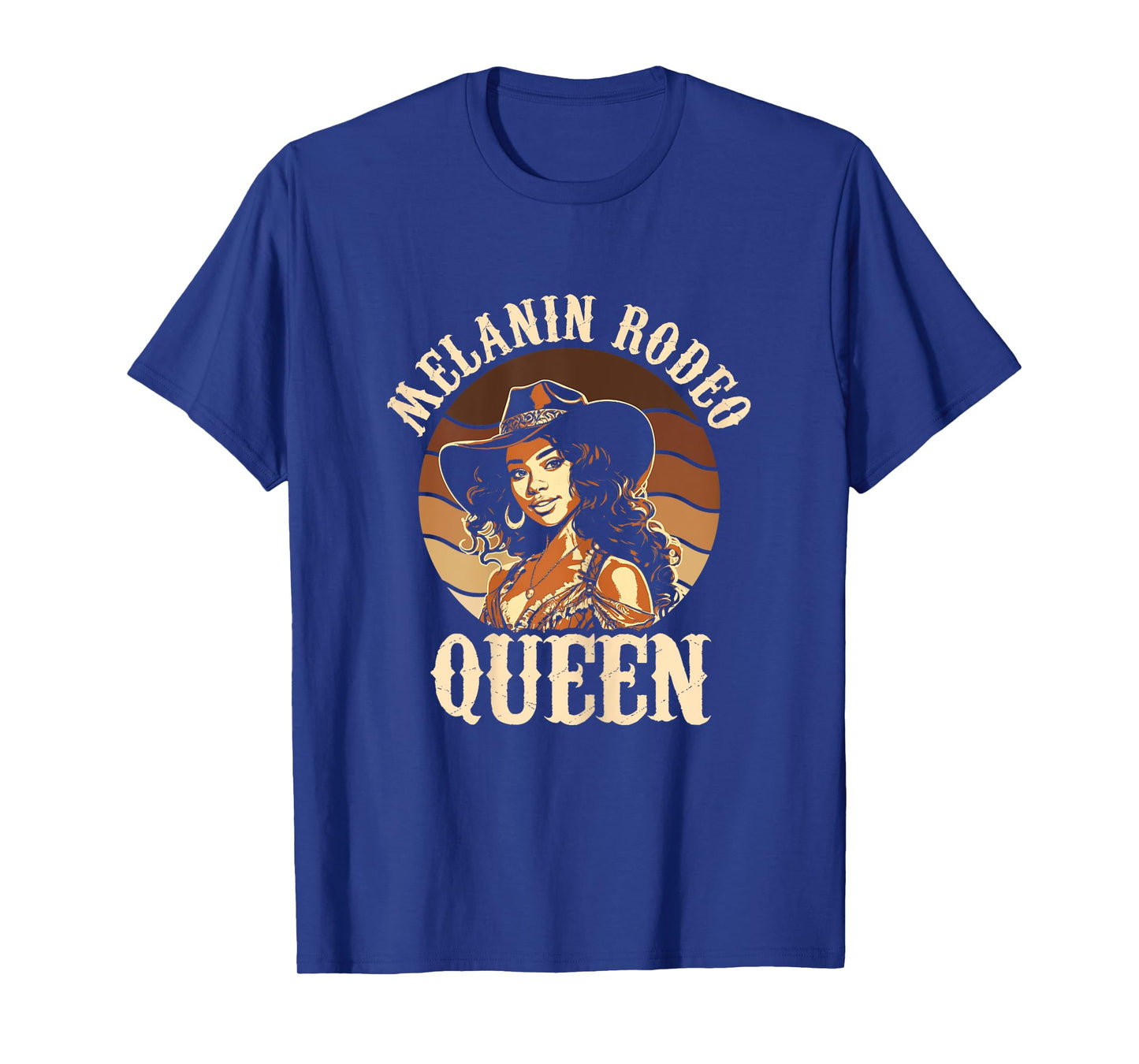 Melanin Rodeo Queen Bronc Riding African American T-Shirt