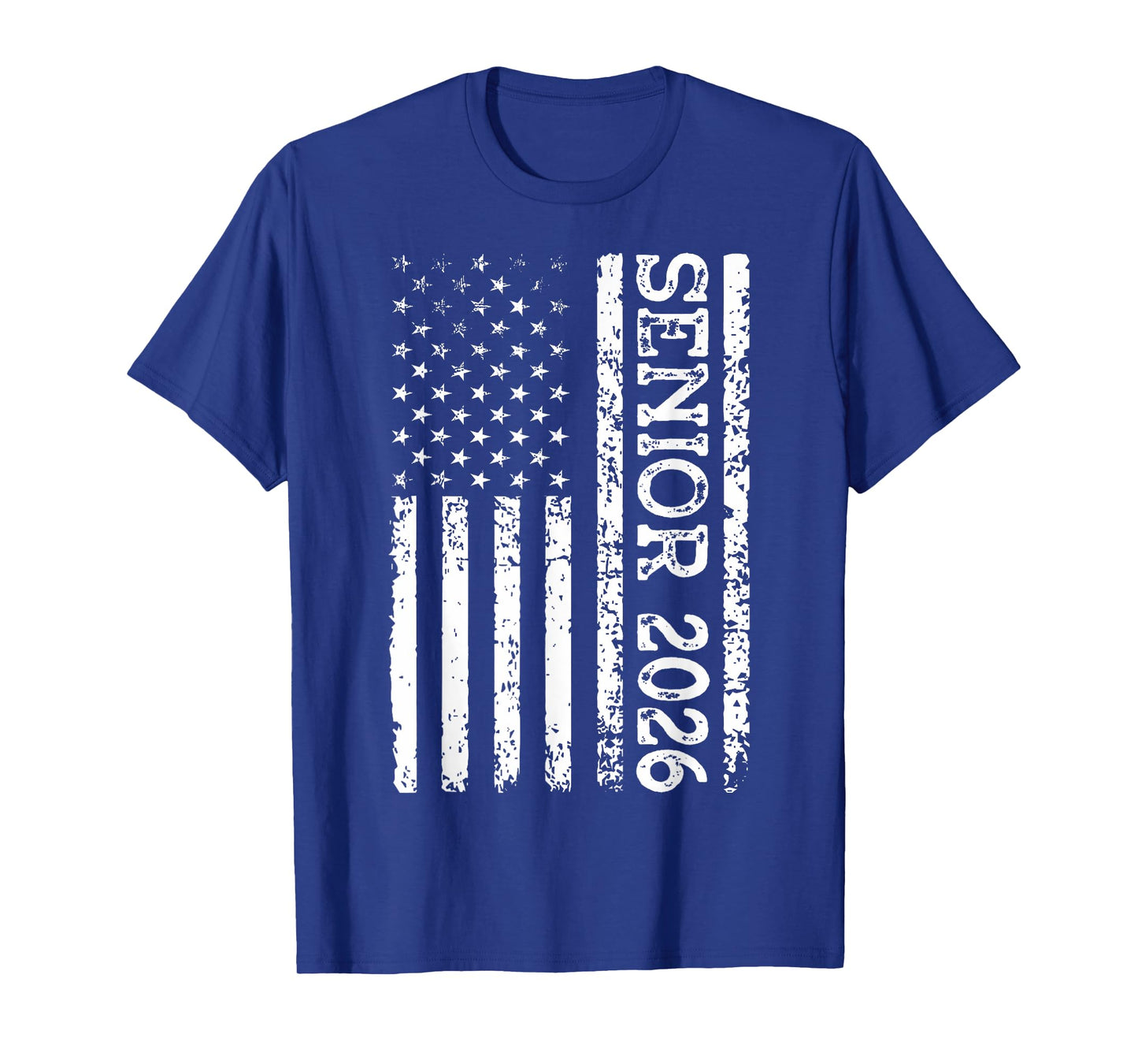Senior Class Of 2026 Patriotic American USA Flag Graduation T-Shirt