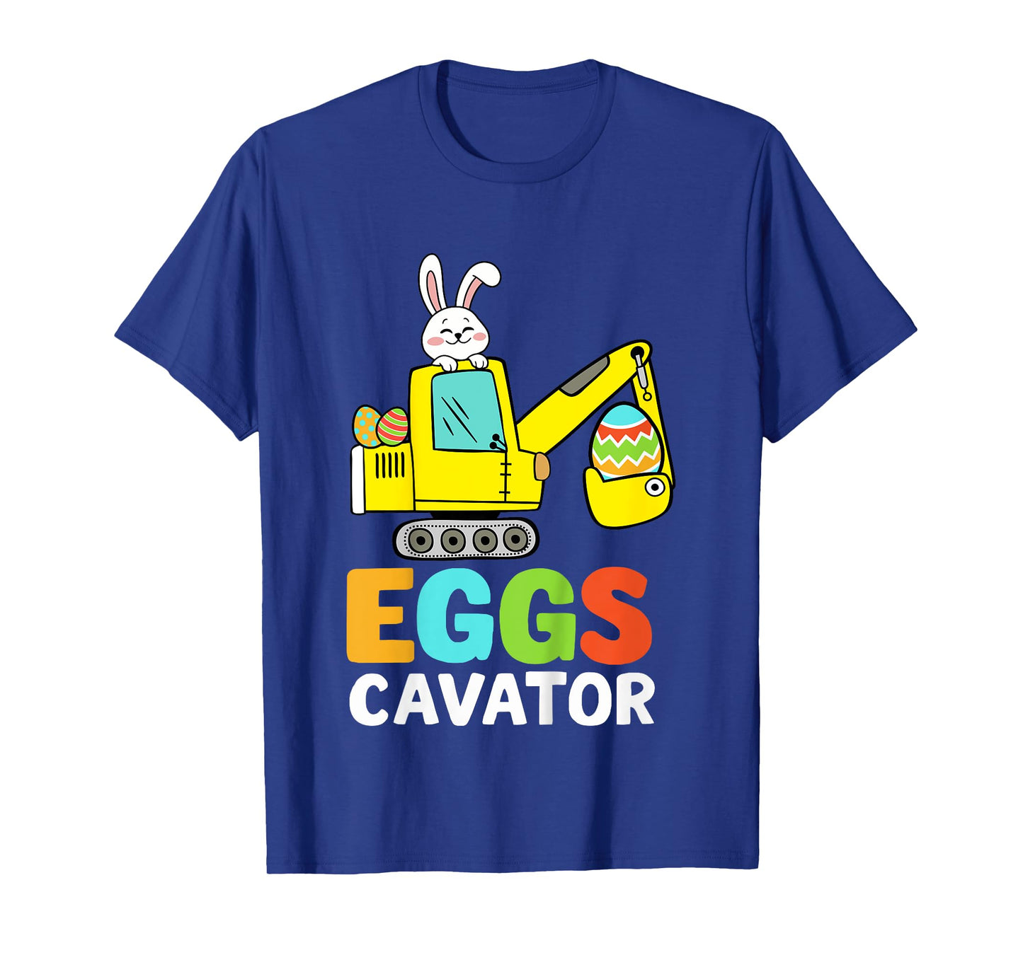Kids Eggscavator excavator for easter egg hunt boys toddler T-Shirt