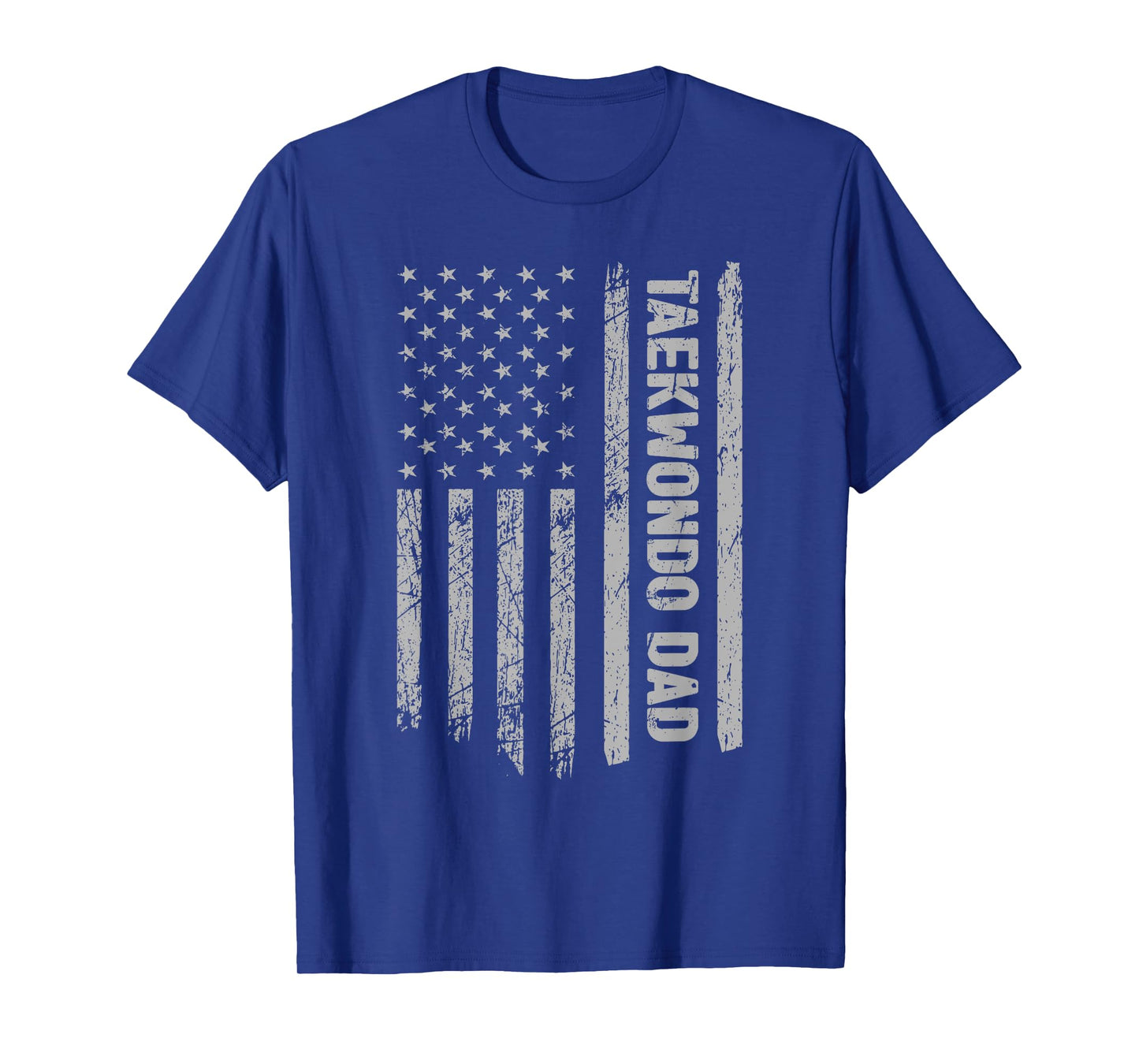 Funny Taekwondo Dad America US Flag Patriot - Vintage Gift T-Shirt