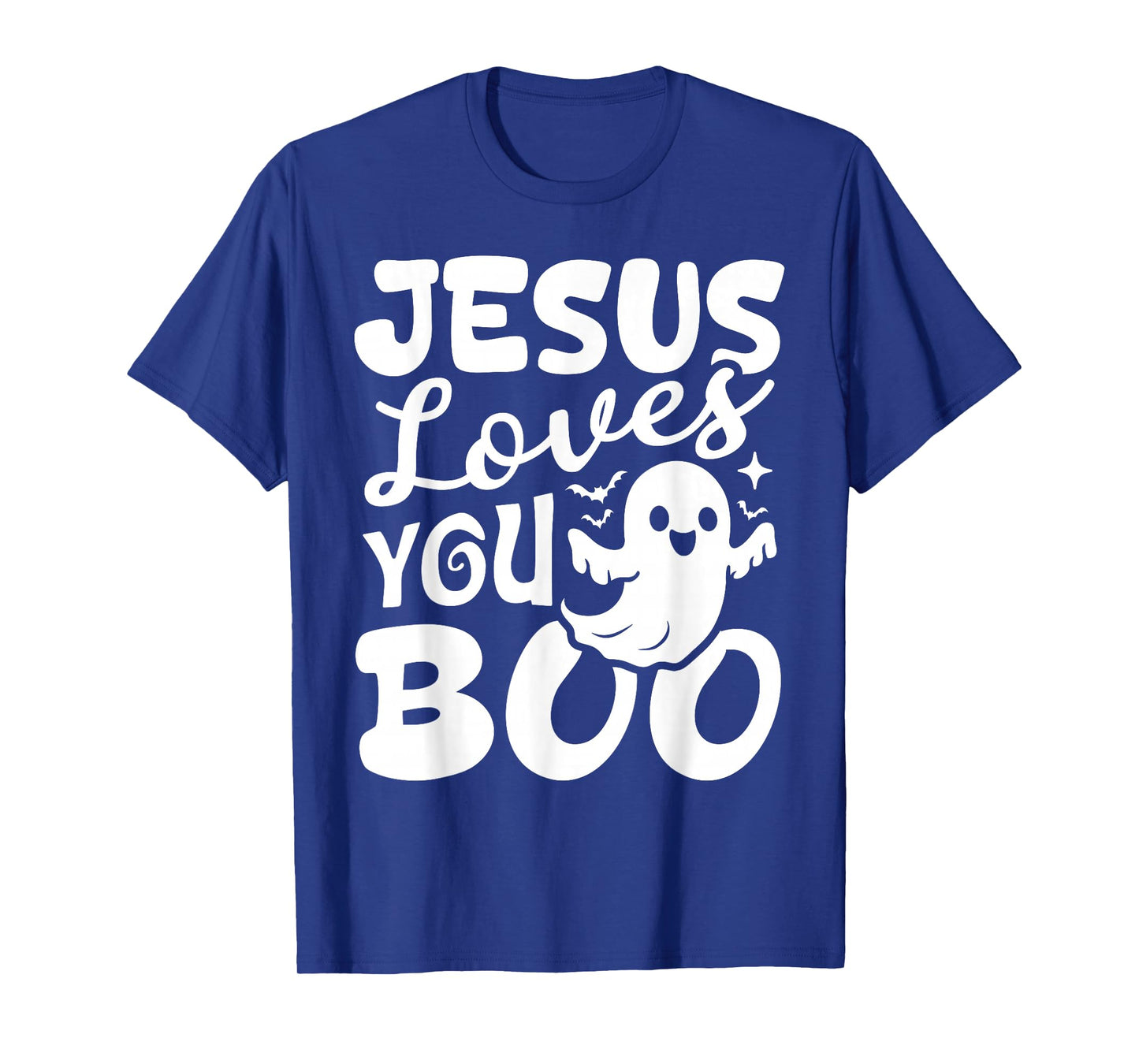 Jesus Loves You Boo Christian Halloween Ghost Funny T-Shirt