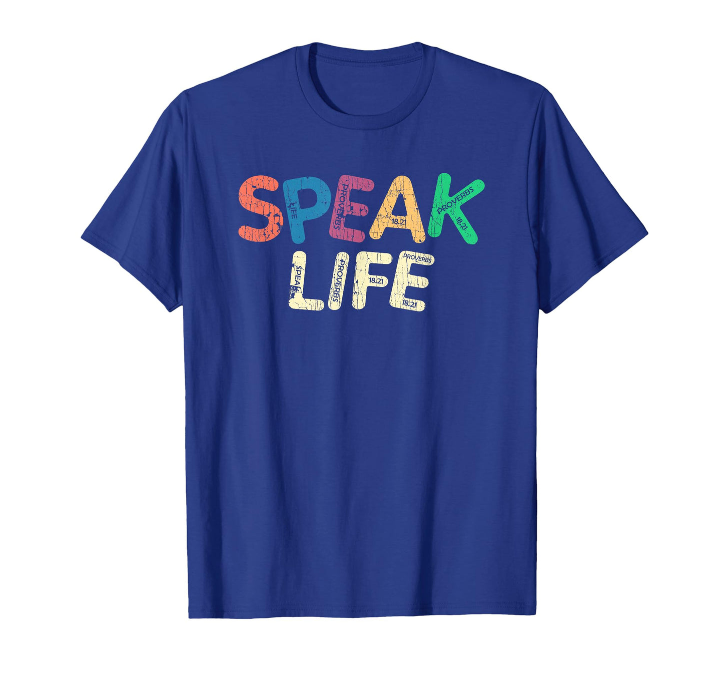 Speak Life Proverbs Cross Christian Quote T-Shirt