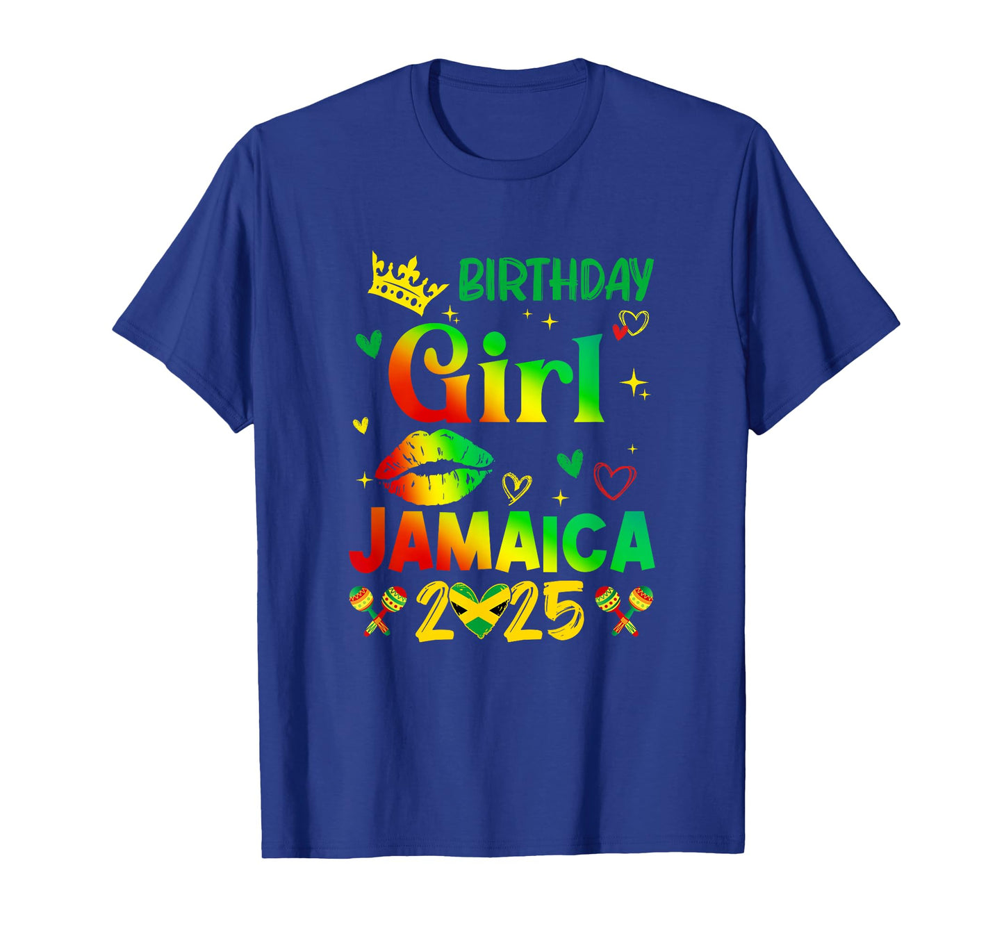 Funny Birthday Girl Jamaica 2025 Birthday Trip Vacation T-Shirt