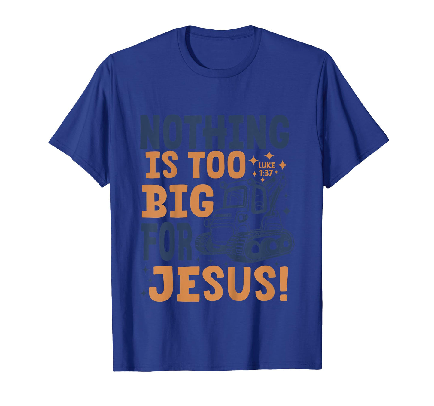 Nothing is Too big for Jesus Retro Kids Christian Religious T-Shirt
