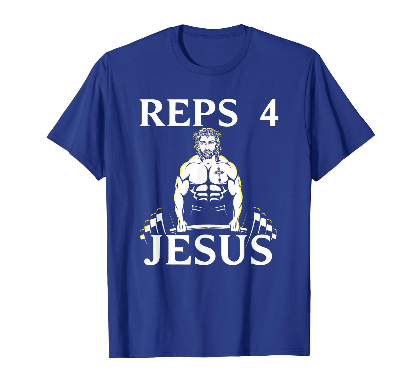 Reps For Jesus - Funny Weightlifting Tshirt for Christians! T-Shirt