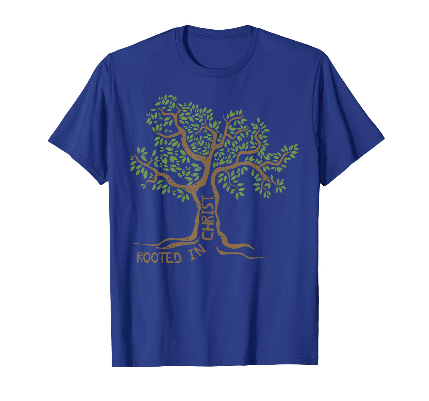 Rooted in Christ Jesus Tree Christian Faith Gift Idea T-Shirt