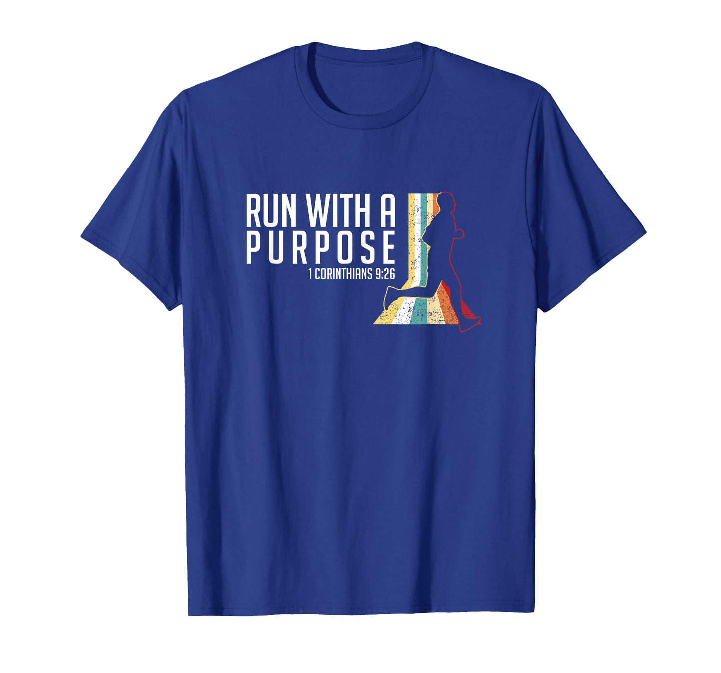 Bible Verse 1 Corinthians 9 26 Running Fitness T-Shirt