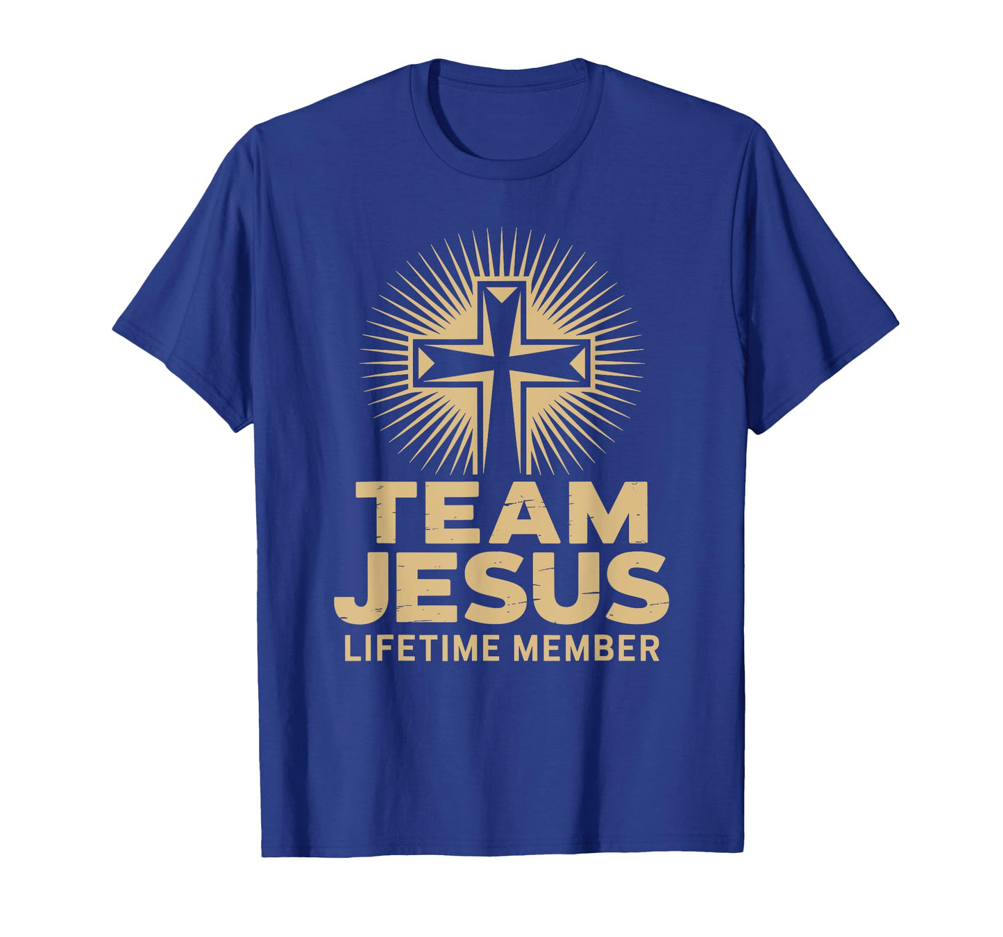 Team Jesus Lifetime Member Cross Belief Christians T-Shirt