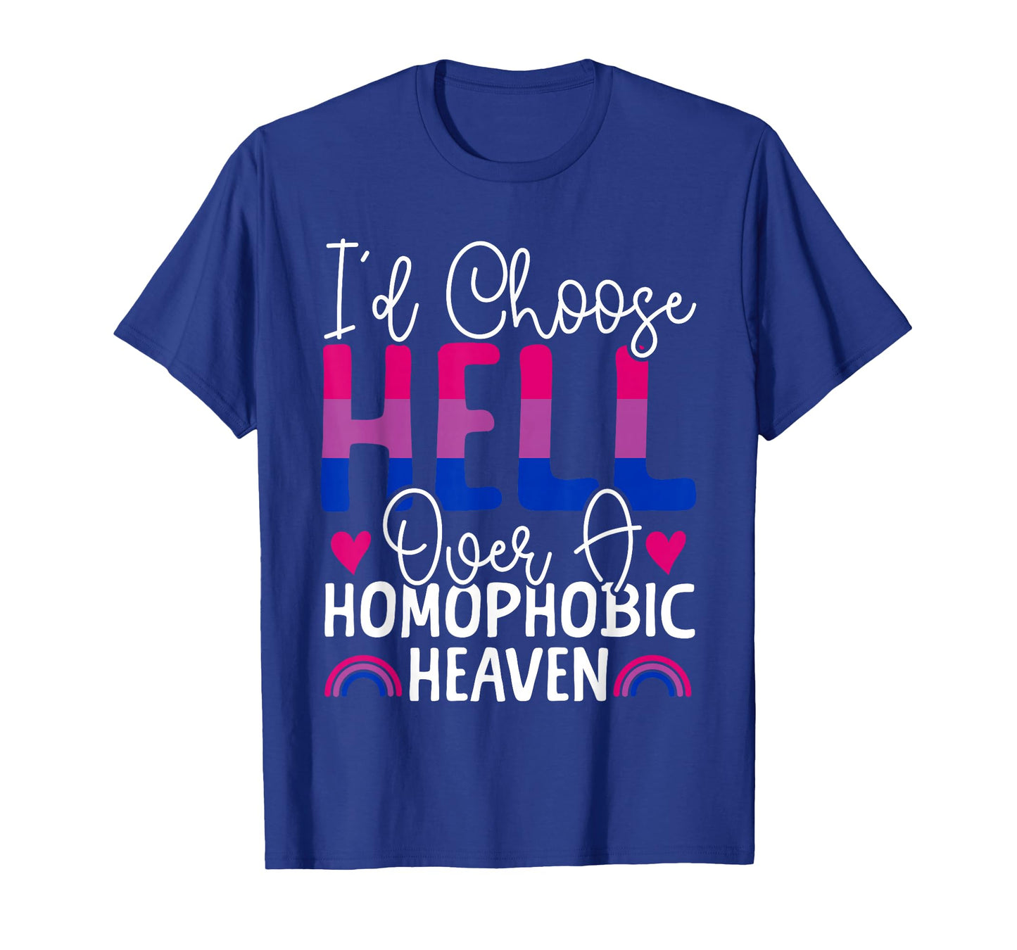 Bisexual Bi Pride Flag Colors Bible Faith Christian I'd T-Shirt