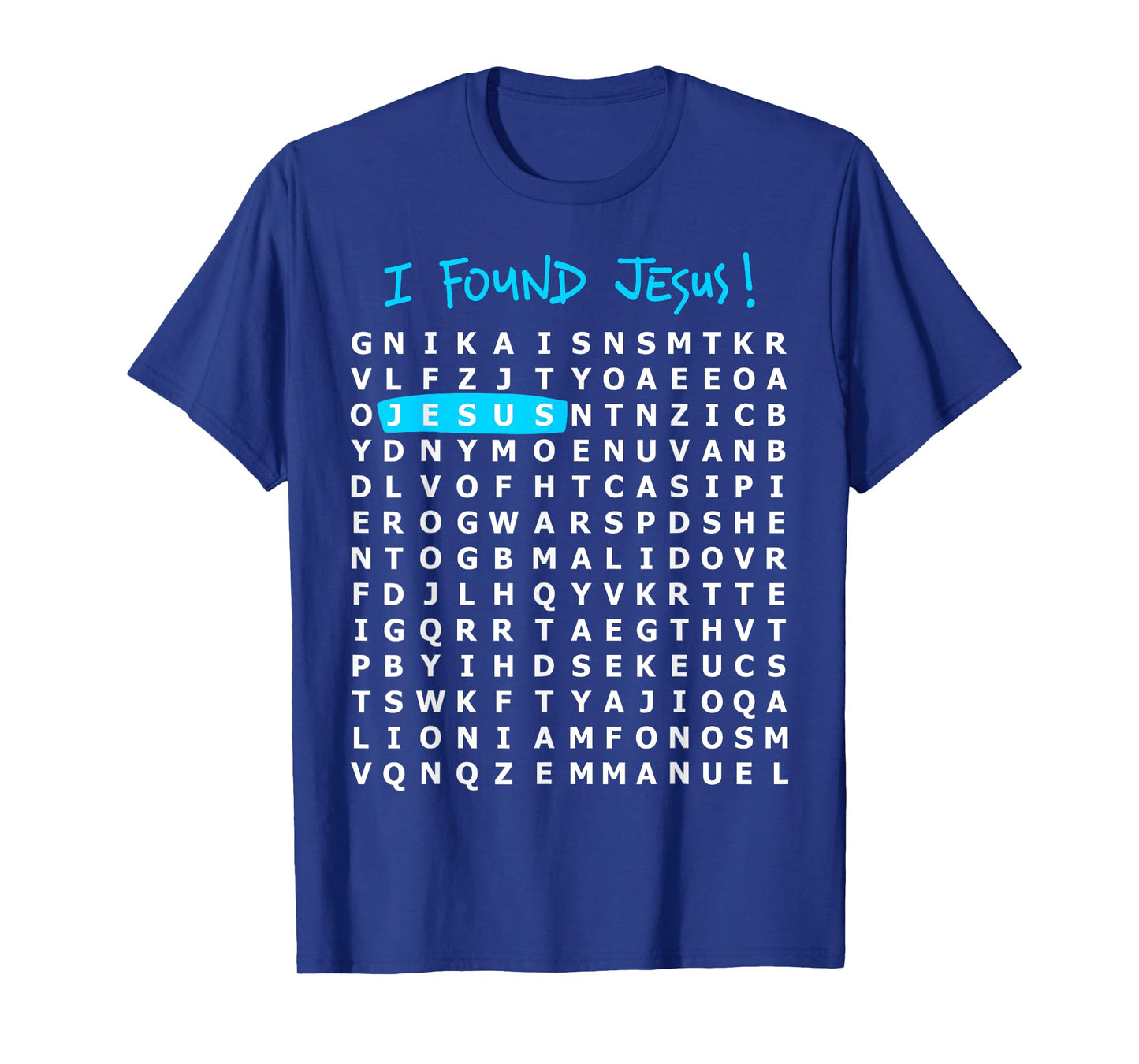 I Found Jesus Crossword Puzzle - Christian Shirt T-Shirt