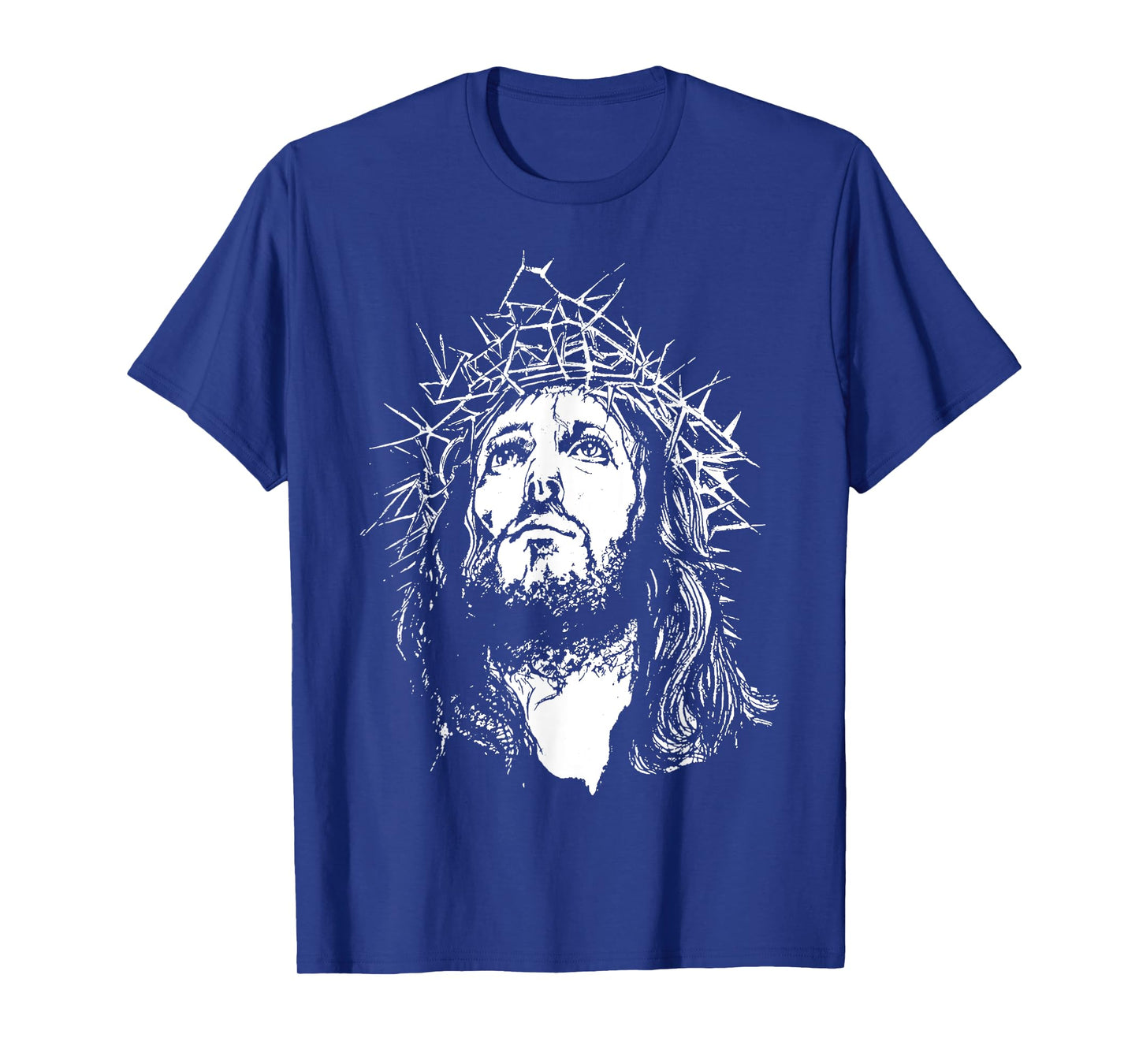 Image Face Of Jesus On A Cross With Crown Of Thorns T-Shirt