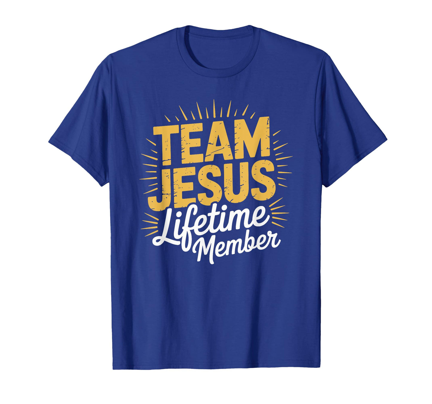 Team Jesus Lifetime Member Faith Retro Christian Saying T-Shirt