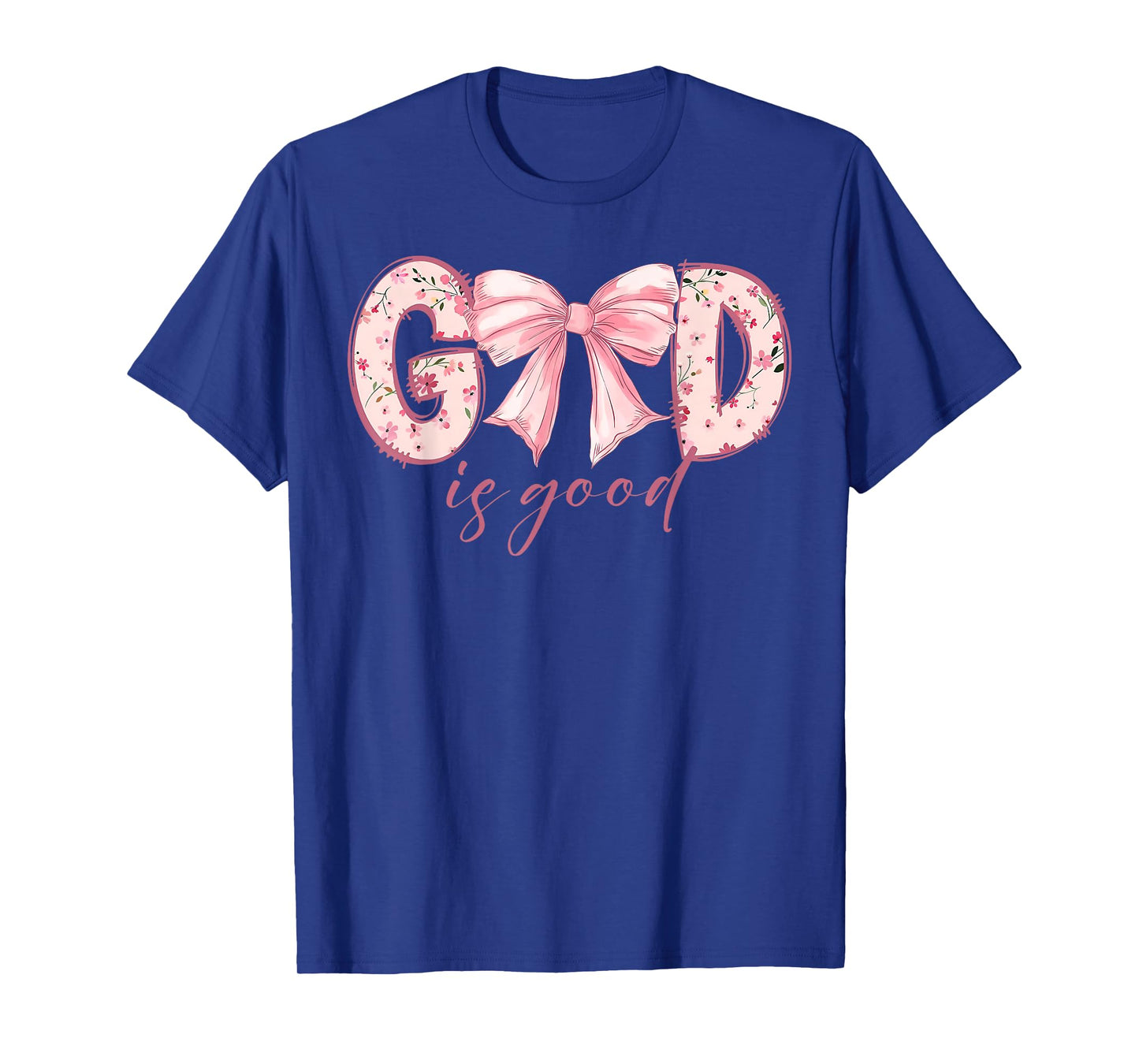 God Is Good Jesus Christian Coquette Bow Happy Easter Day T-Shirt