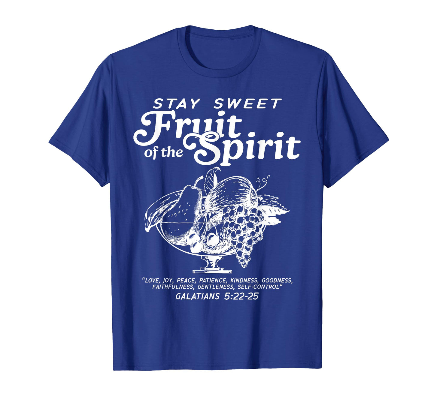 Fruit of The Spirit Retro Christian Women Men Faith Apparel T-Shirt