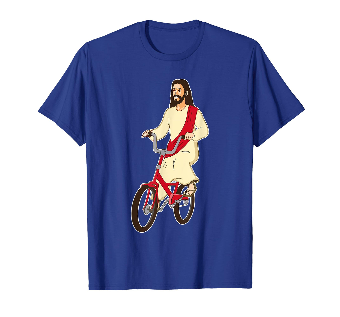 Retro Christ on a Bike Funny Lord Jesus Religious Easter T-Shirt