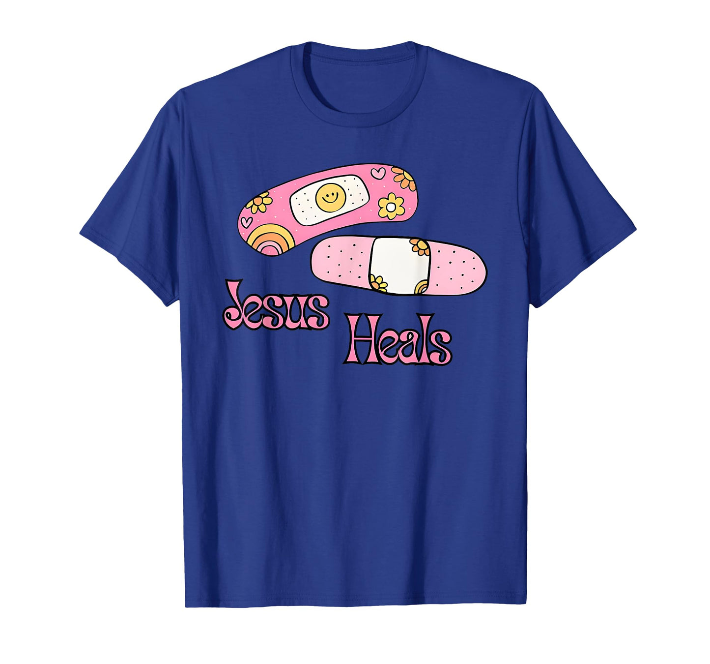 jesus heals print bandages bandaids T-Shirt