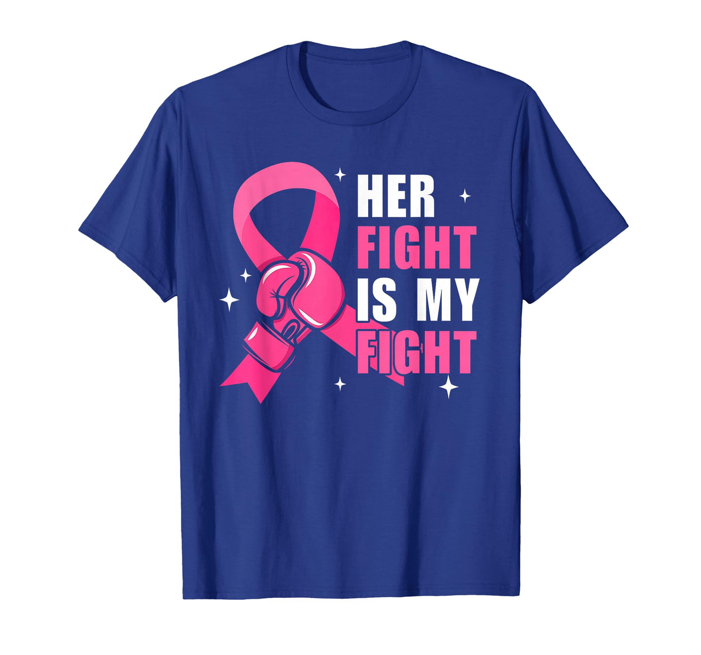 Breast Cancer Awareness Husband Support Squad Boxing Gloves T-Shirt
