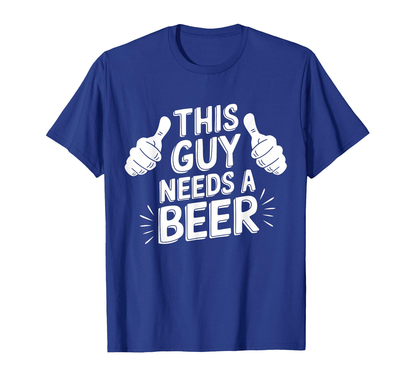 Spring Break Costume 'This Guy Needs A Beer' Funny Unisex Black T-Shirt