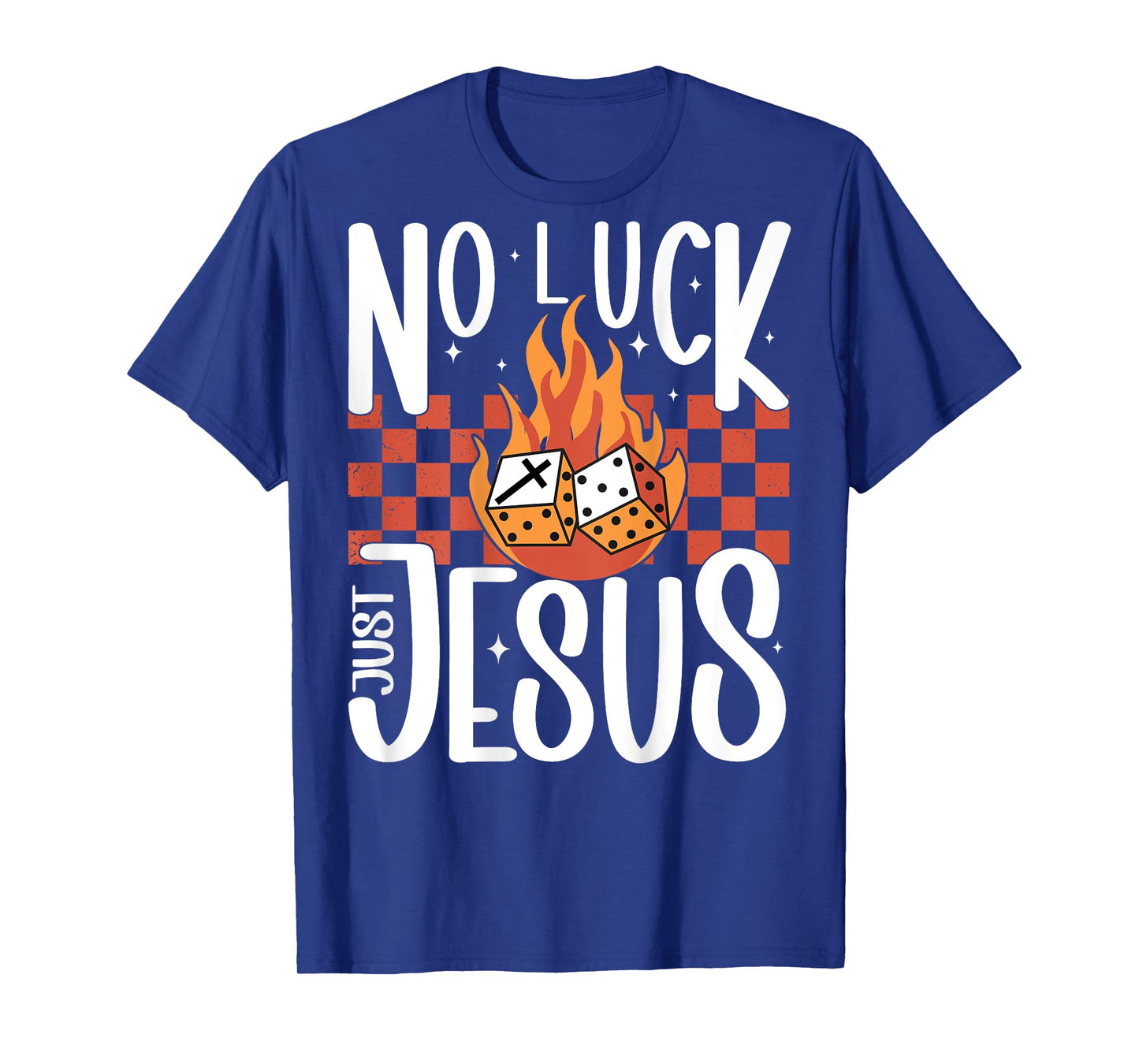 Vegas Trip No Luck Just Jesus Christian Slots Dice Poker Win T-Shirt