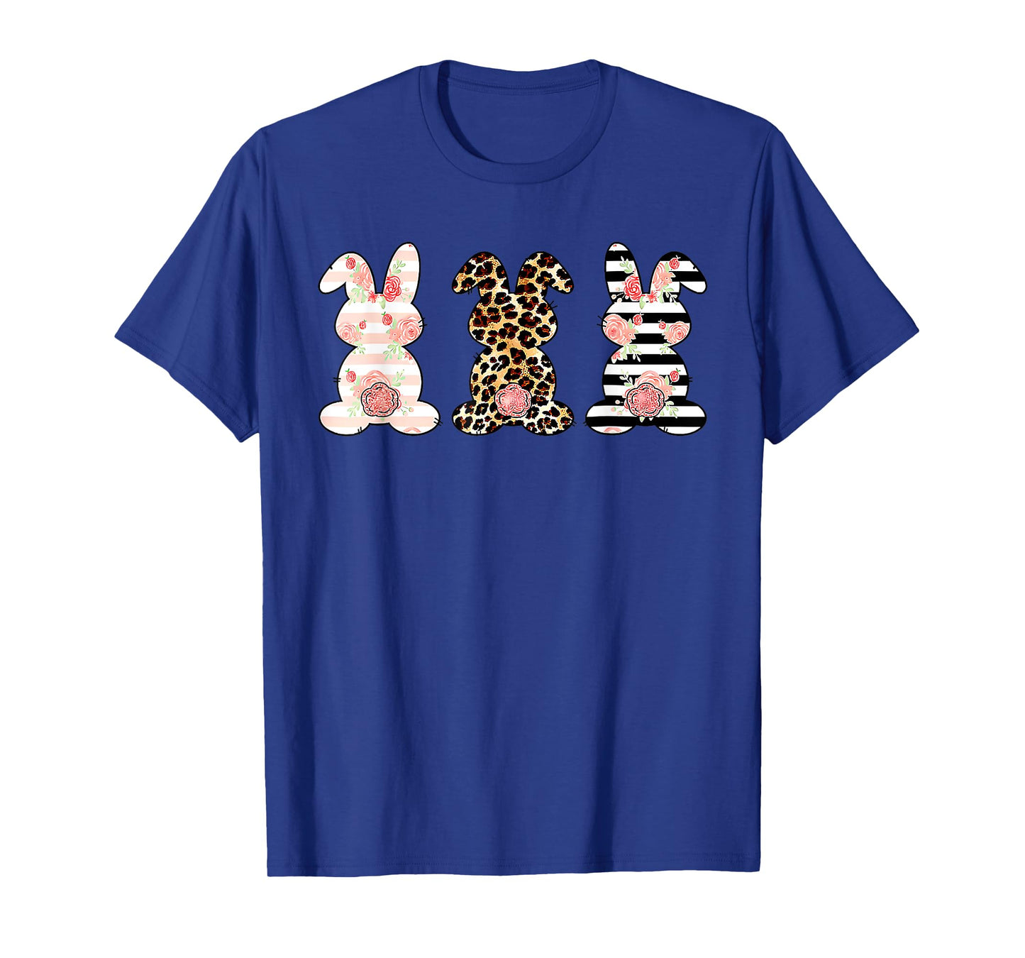 Leopard Easter Bunny Rabbit Trio Cute Easter Day T-Shirt