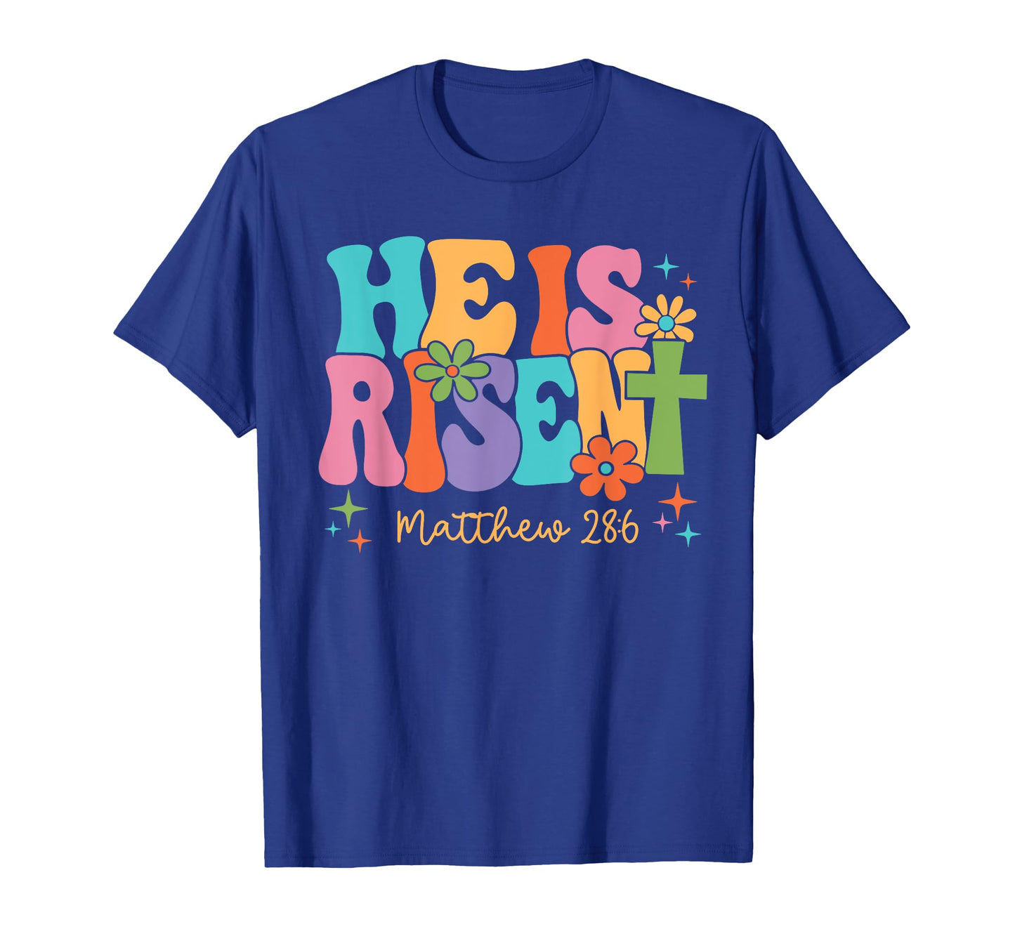 He is Risen Jesus Christian Happy Easter Kids Women Girls T-Shirt