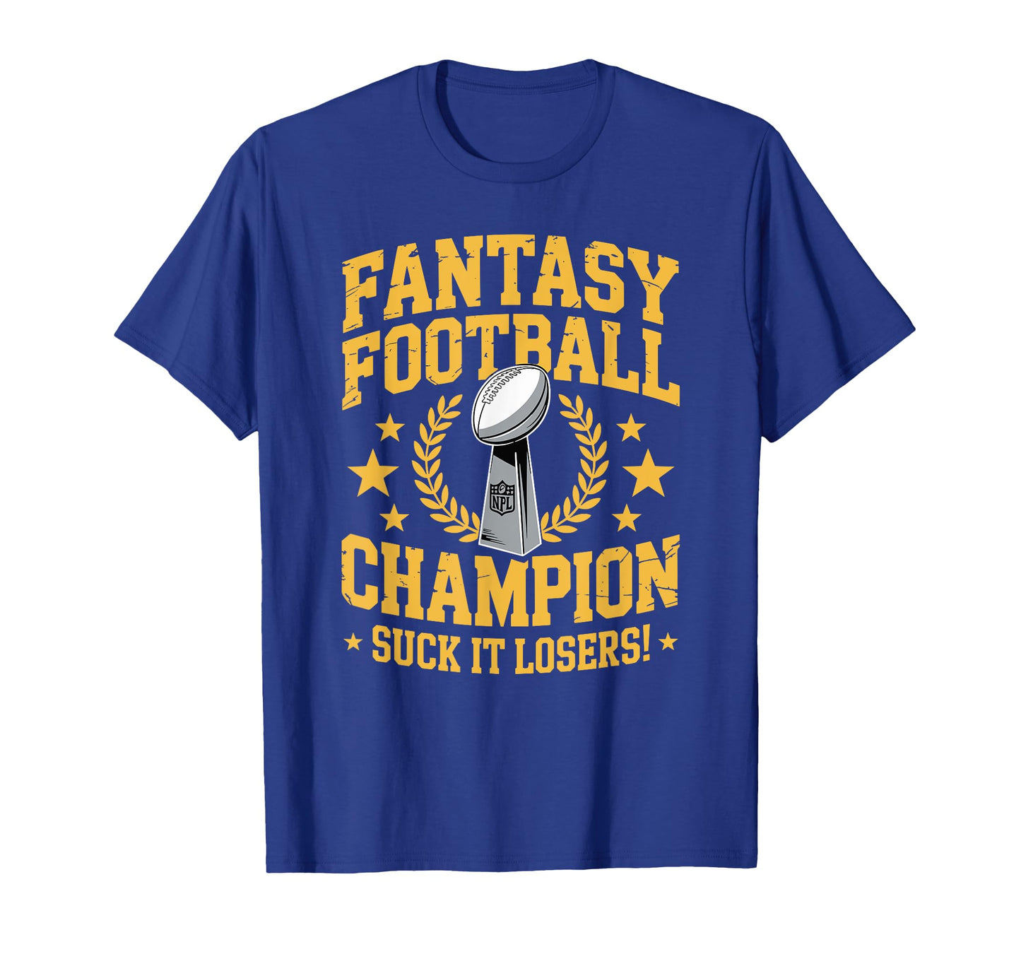 Fantasy Football Funny Champ Champion Draft 2025 T-Shirt