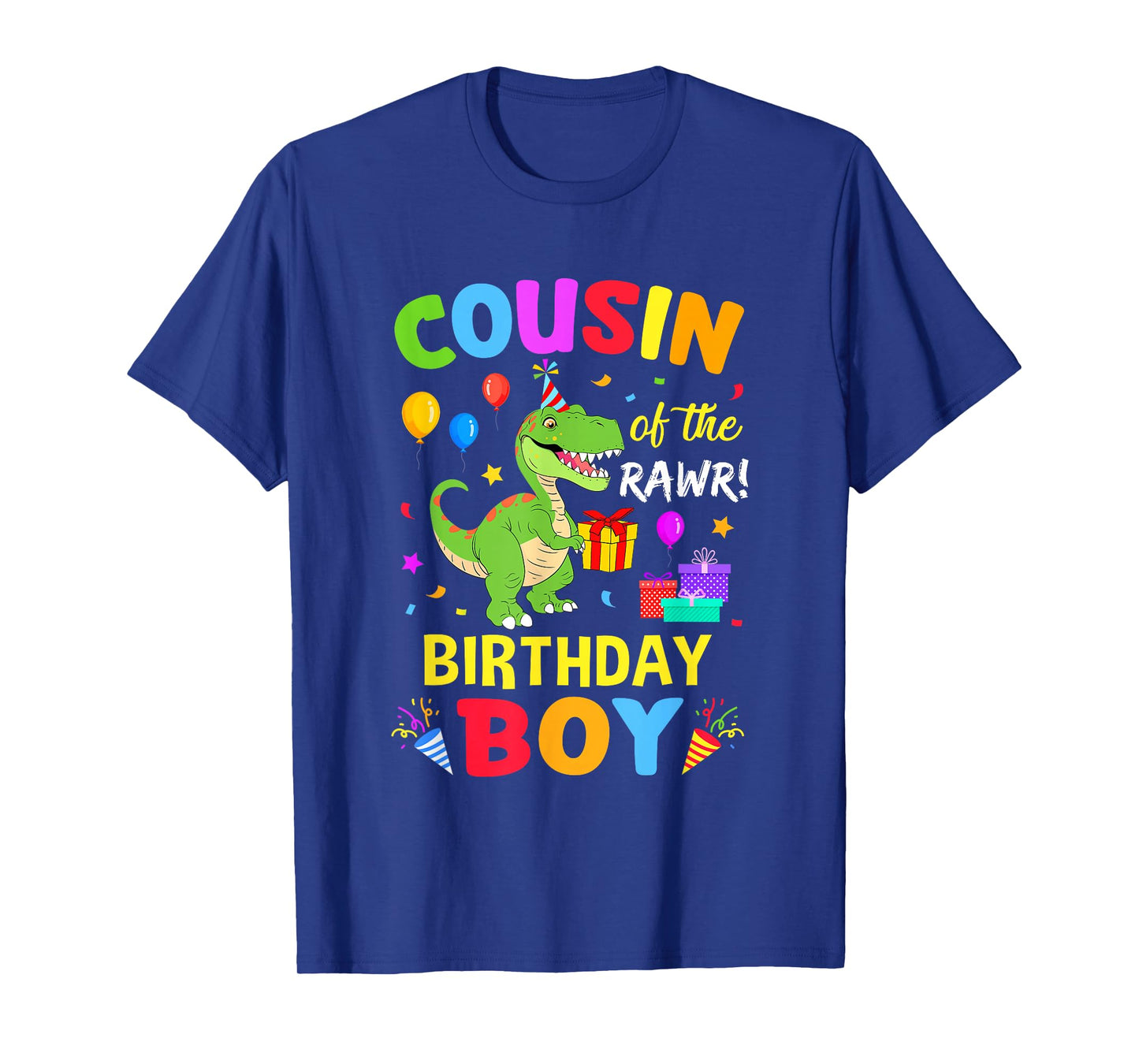 Cousin Of The Birthday Boy T-Rex Funny Dinosaur Boy Party T-Shirt