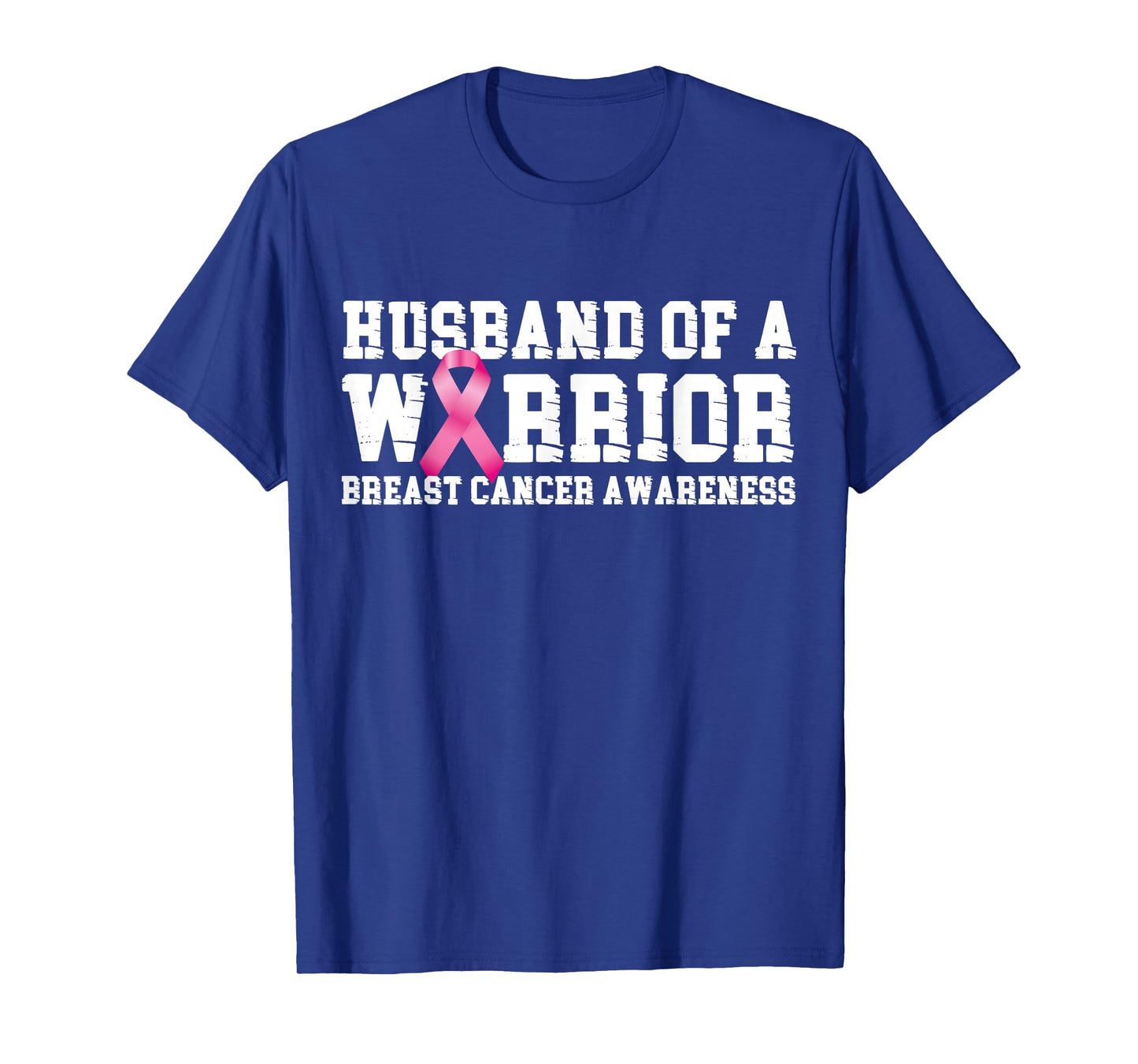 Husband of a Warrior Breast Cancer Awareness Pink Ribbon T-Shirt