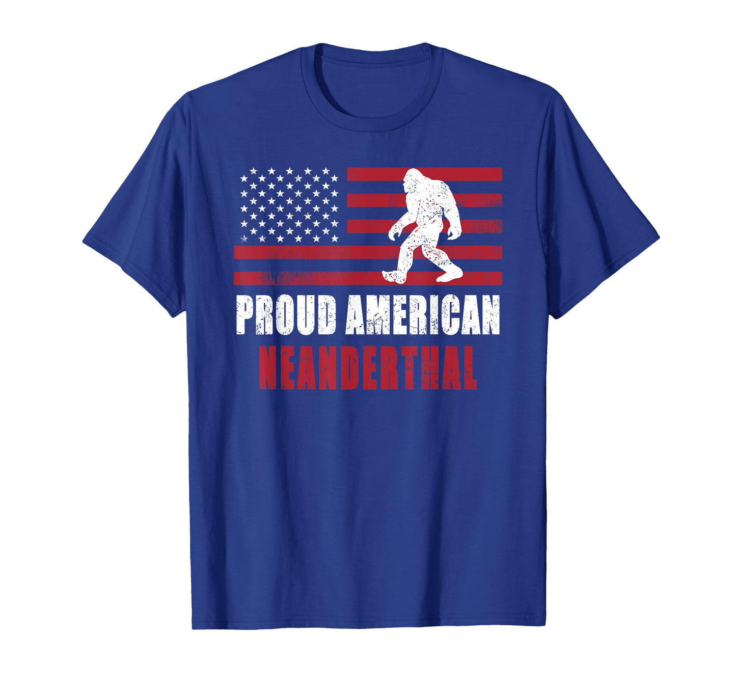 American Neanderthal vintage Flag for Proud Neanderthals T-Shirt