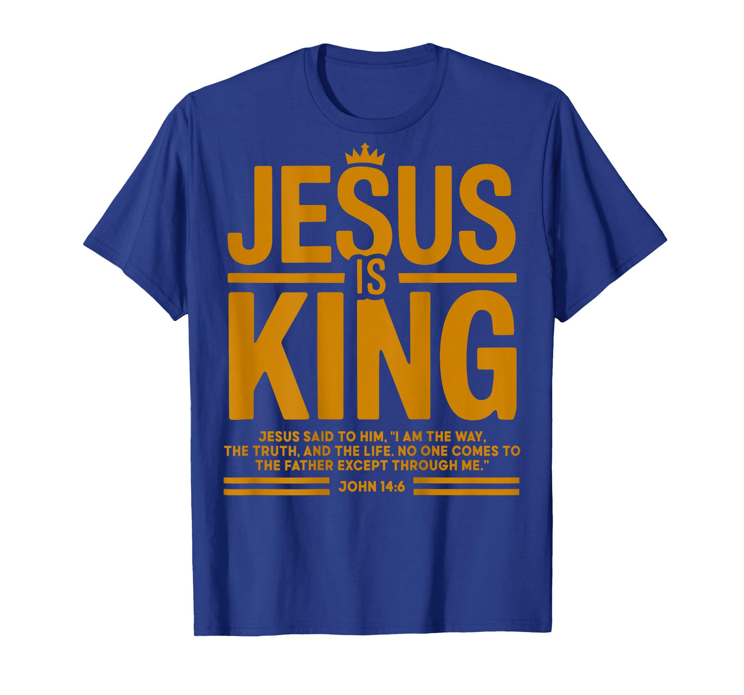 Toddler Boy Jesus Is King White Christian God Son Sister Mom T-Shirt