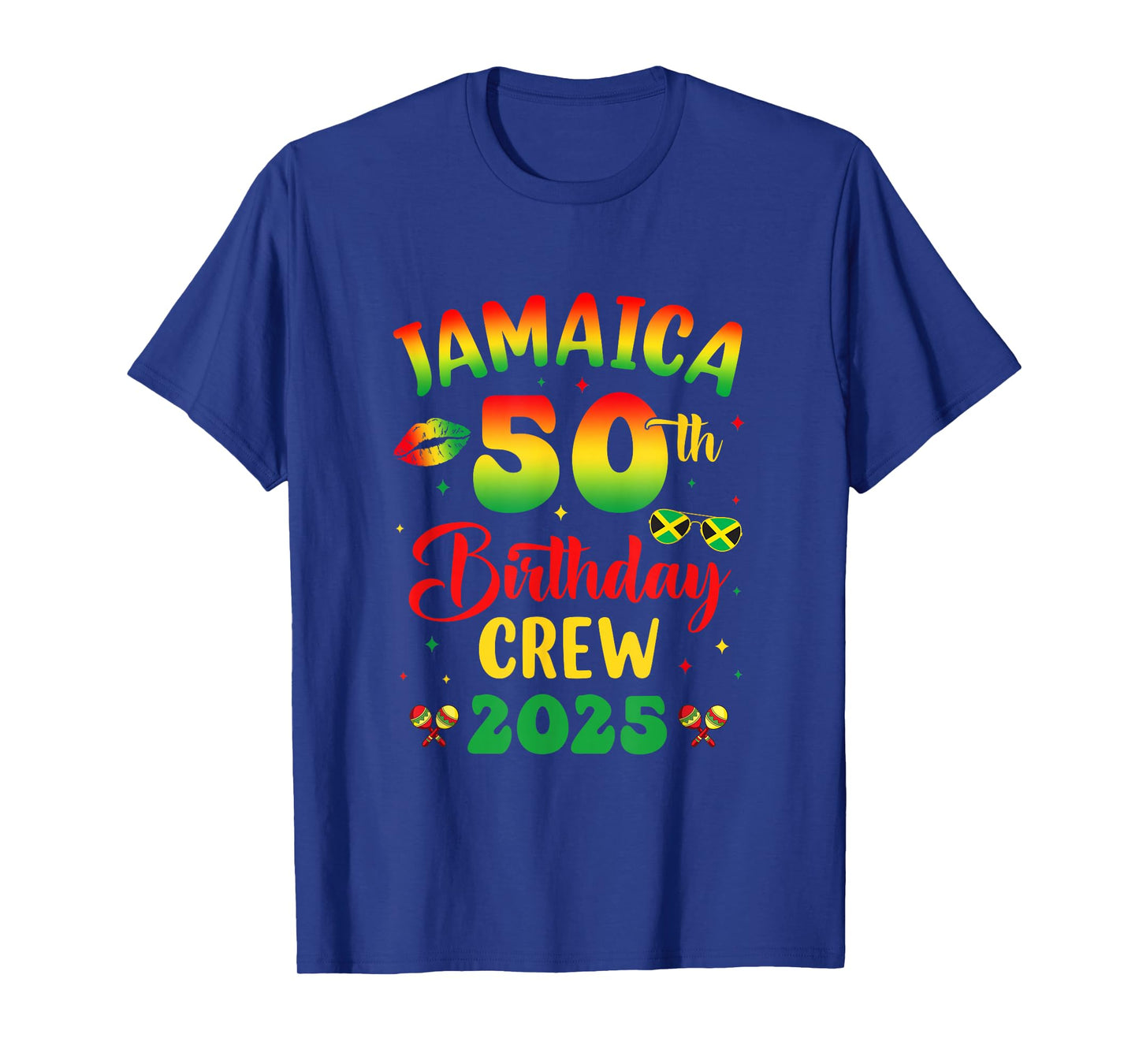 50Th Birthday Girl Jamaica Birthday Crew Matching Group 2025 T-Shirt