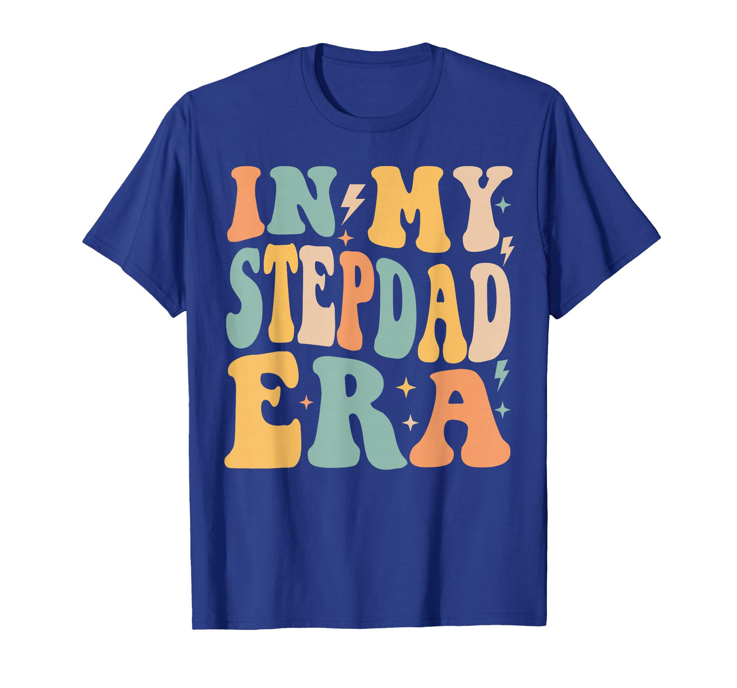 Retro Groovy In My Stepdad Era Father's Day T-Shirt