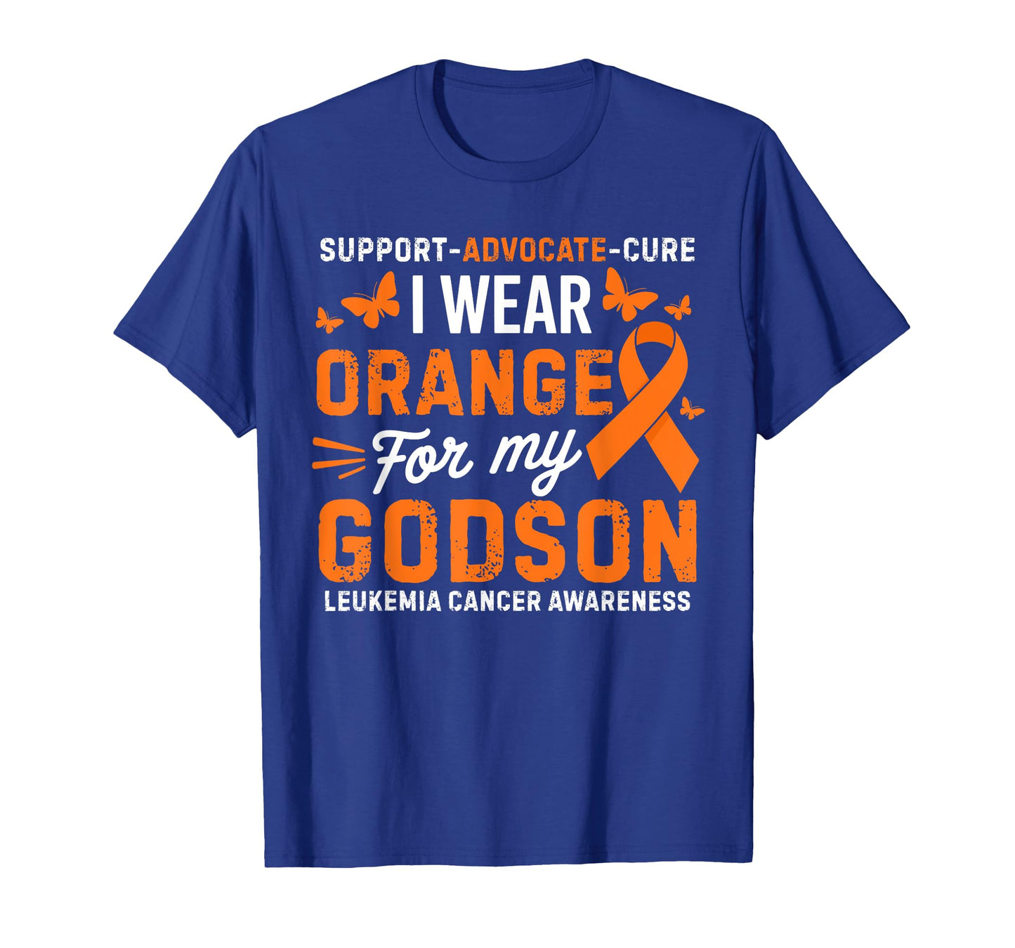 I Wear Orange for Godson Leukemia Cancer Awareness T-Shirt