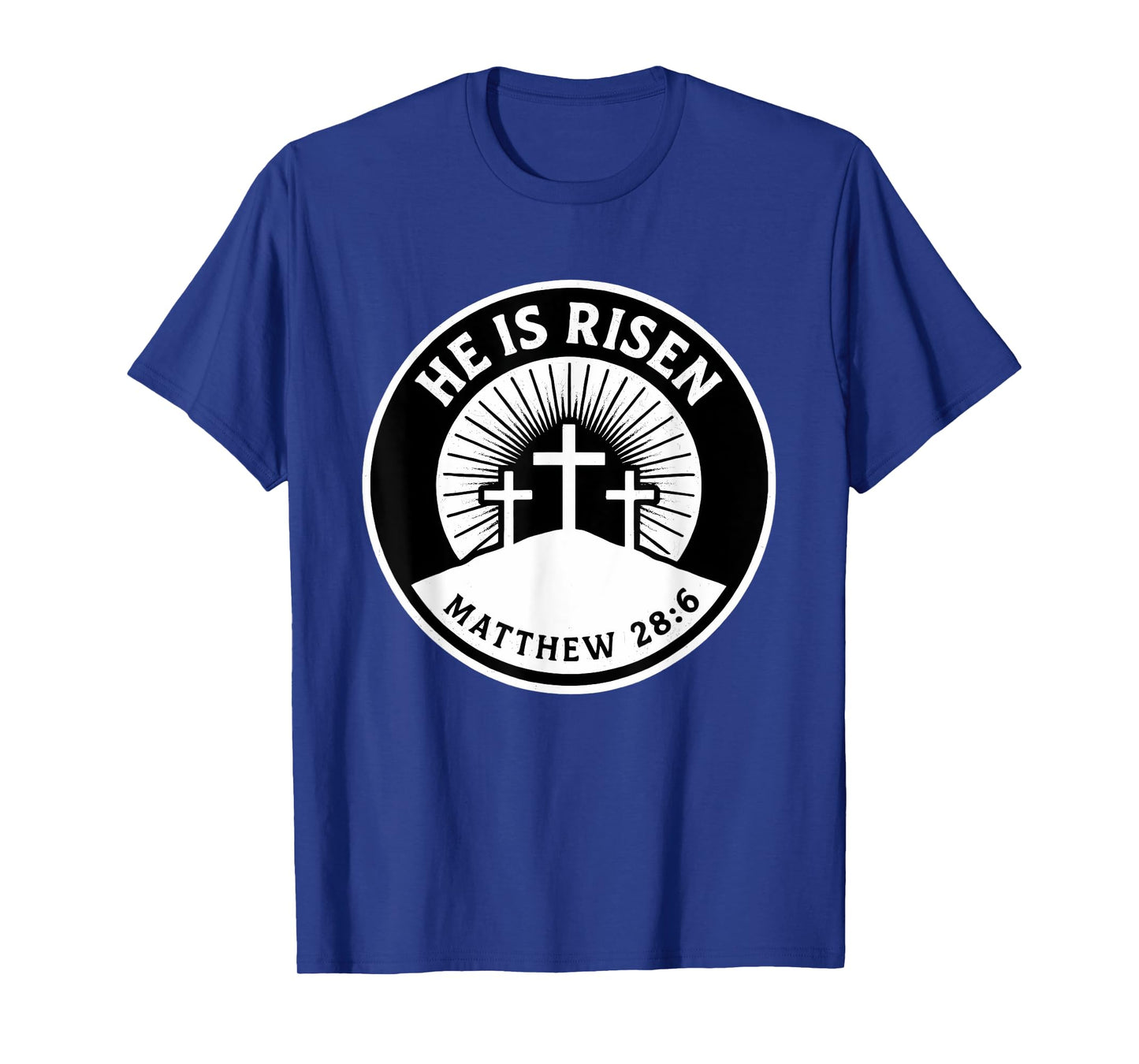 He Is Risen Matthew 28:6 Bible Verse Christian Faith T-Shirt