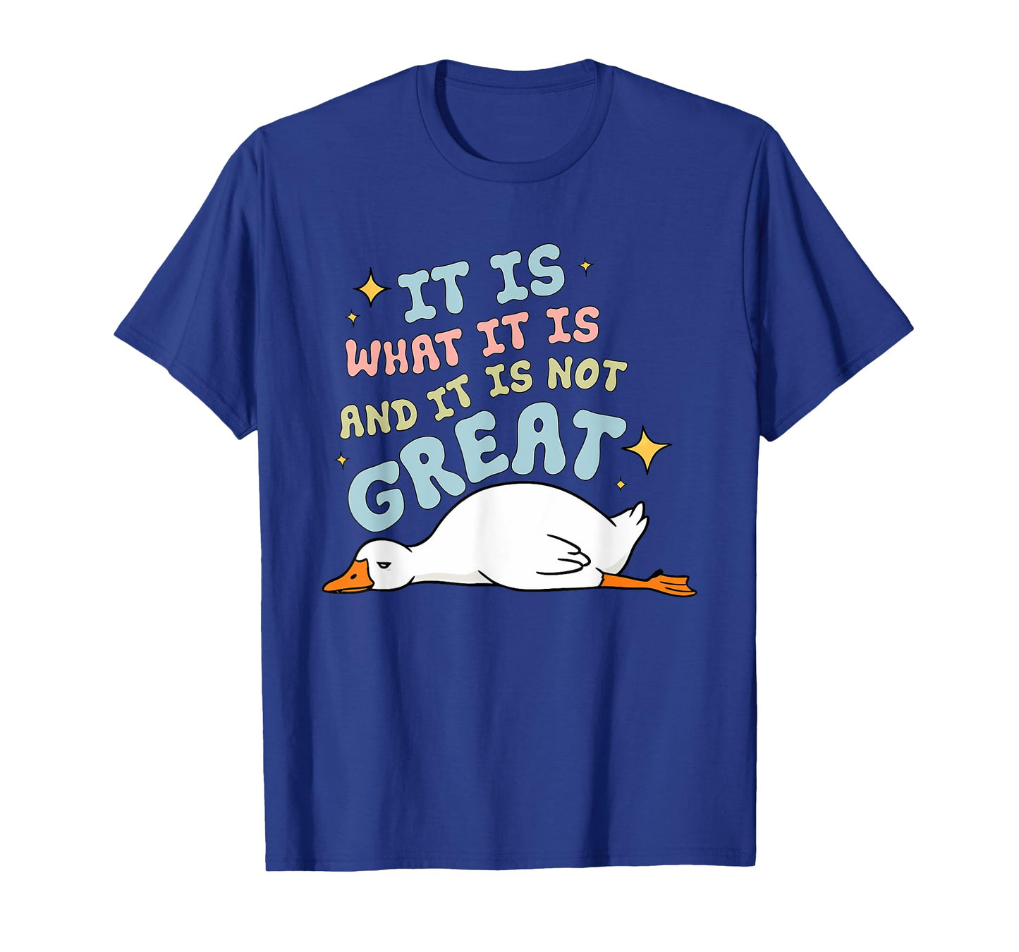 It Is What It Is And It Is Not Great Funny Goose Design T-Shirt