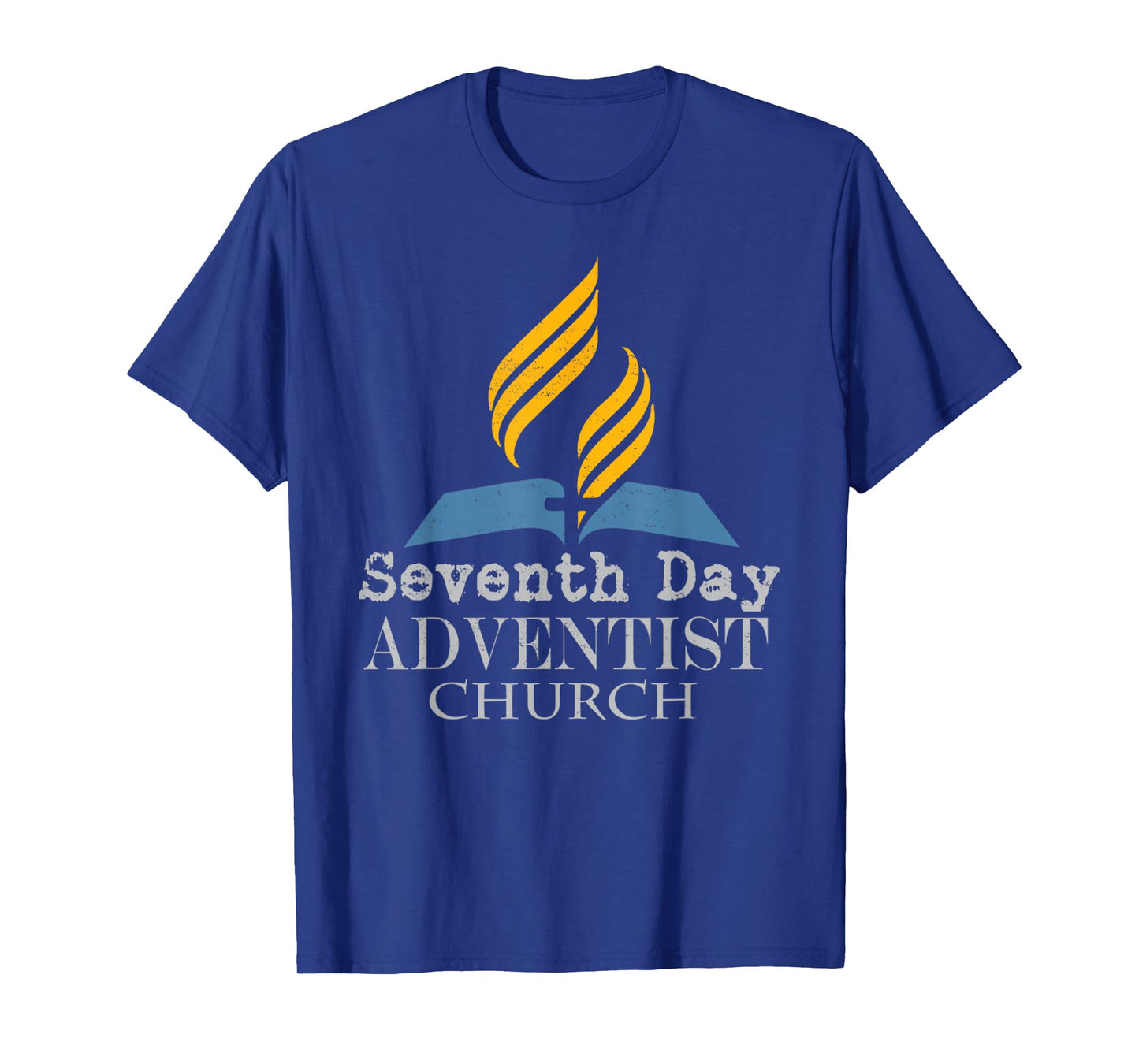 Seventh Day Adventist Church Jesus Christ Religion Vintage T-Shirt, Unisex-Adults, Black, Small, Short Sleeve, T-Shirt