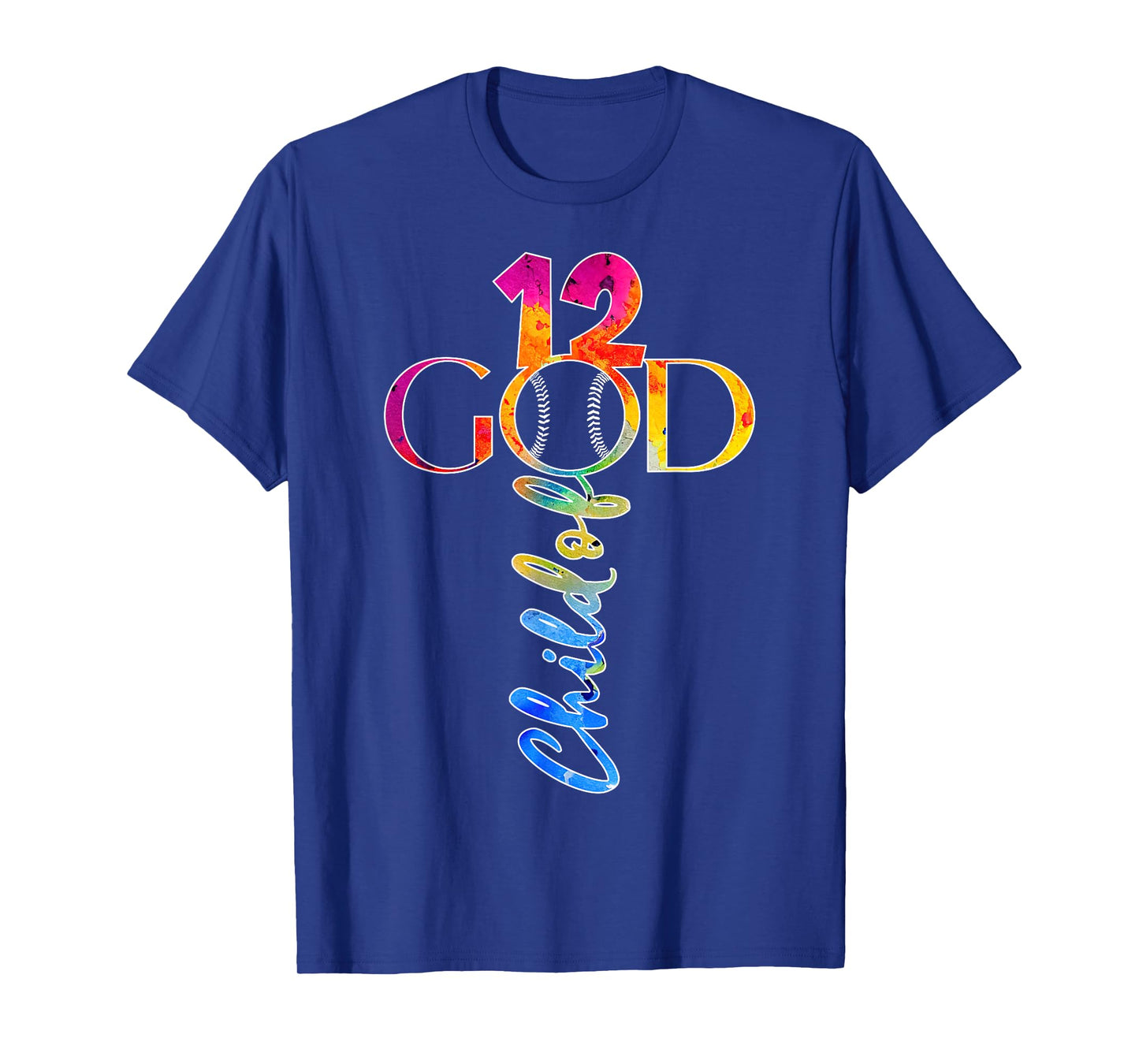 JESUS 12 YEARS CHILD OF GOD BASEBALL 12TH BIRTHDAY T-Shirt