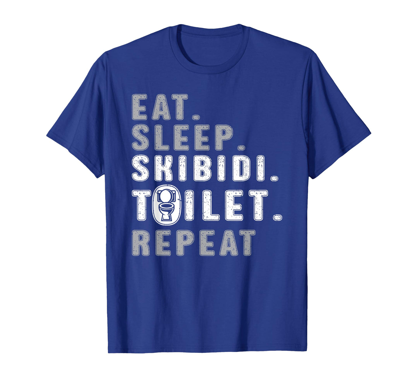 Eat Sleep Skibidi Toilet Repeat Funny Rizz Internet Meme T-Shirt
