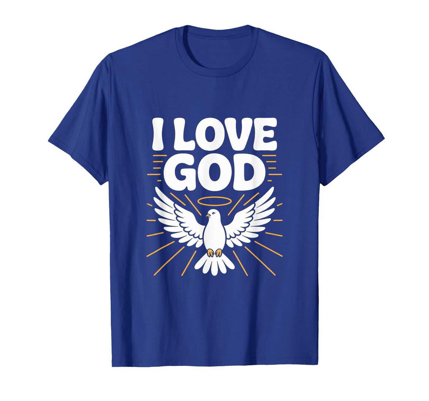 I Love God Dove Symbol Spiritual Faith Message T-Shirt