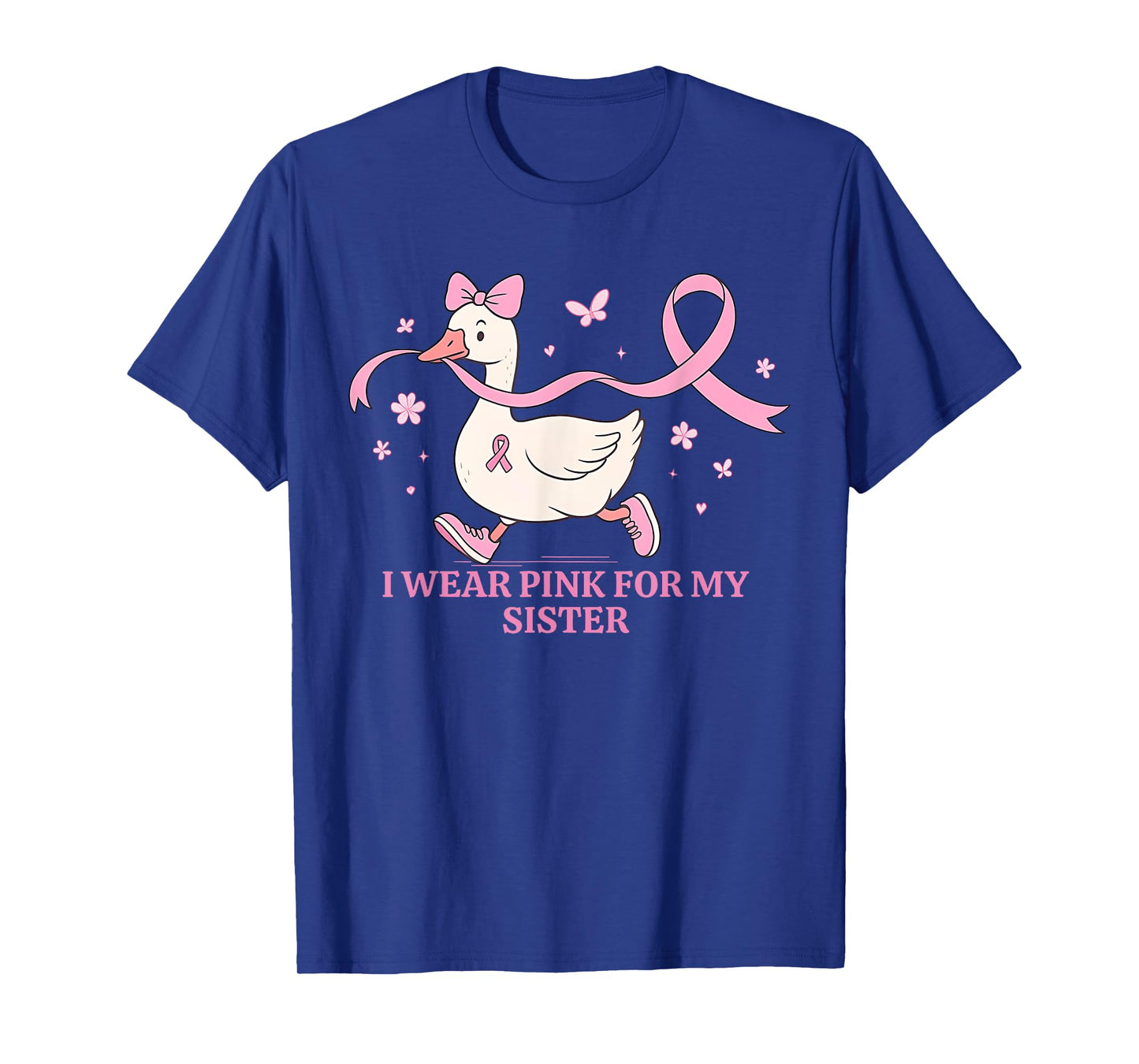 I Wear Pink for My Mom Breast Cancer Support Squad Kid Women T-Shirt